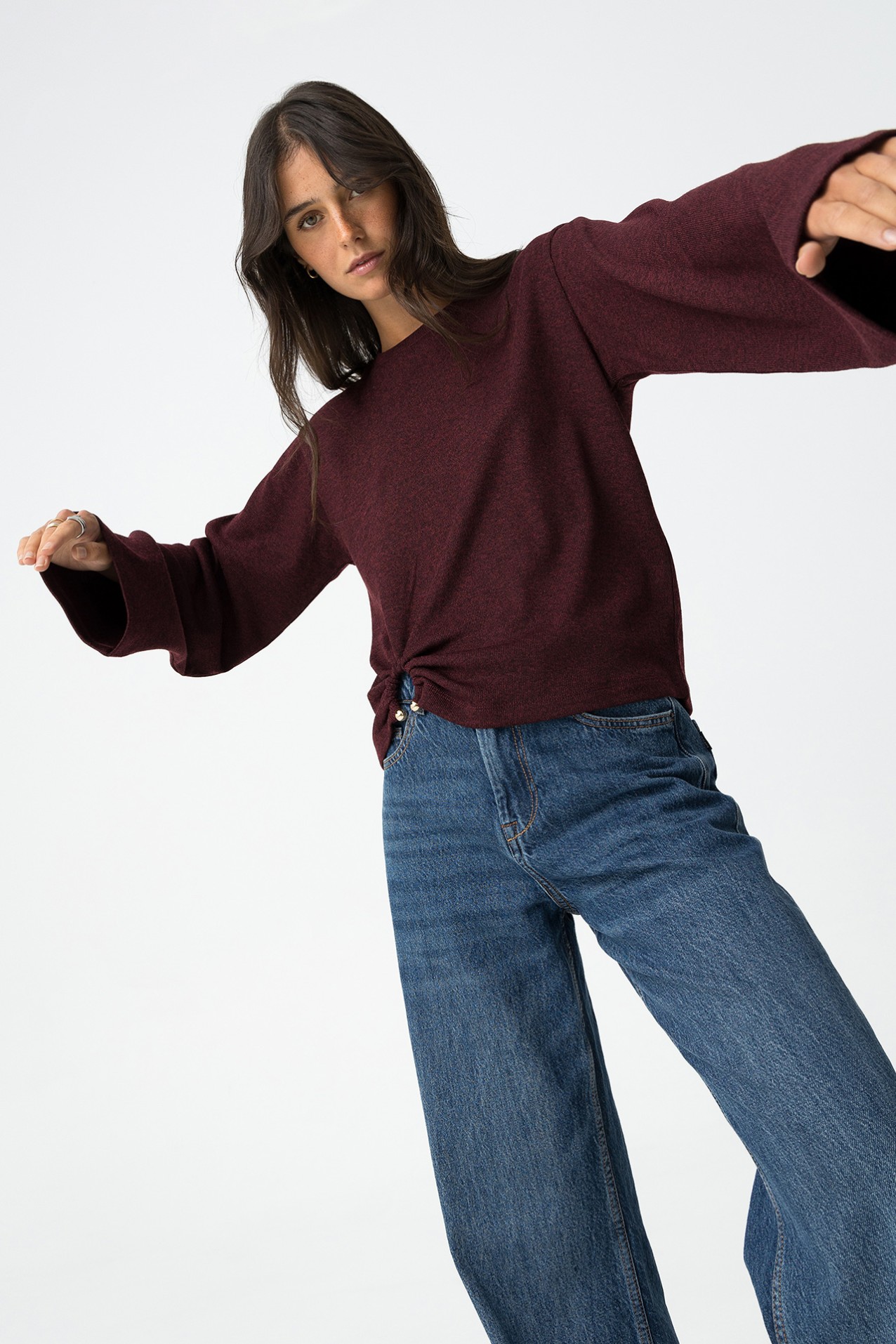 T-shirt with Metal Ring