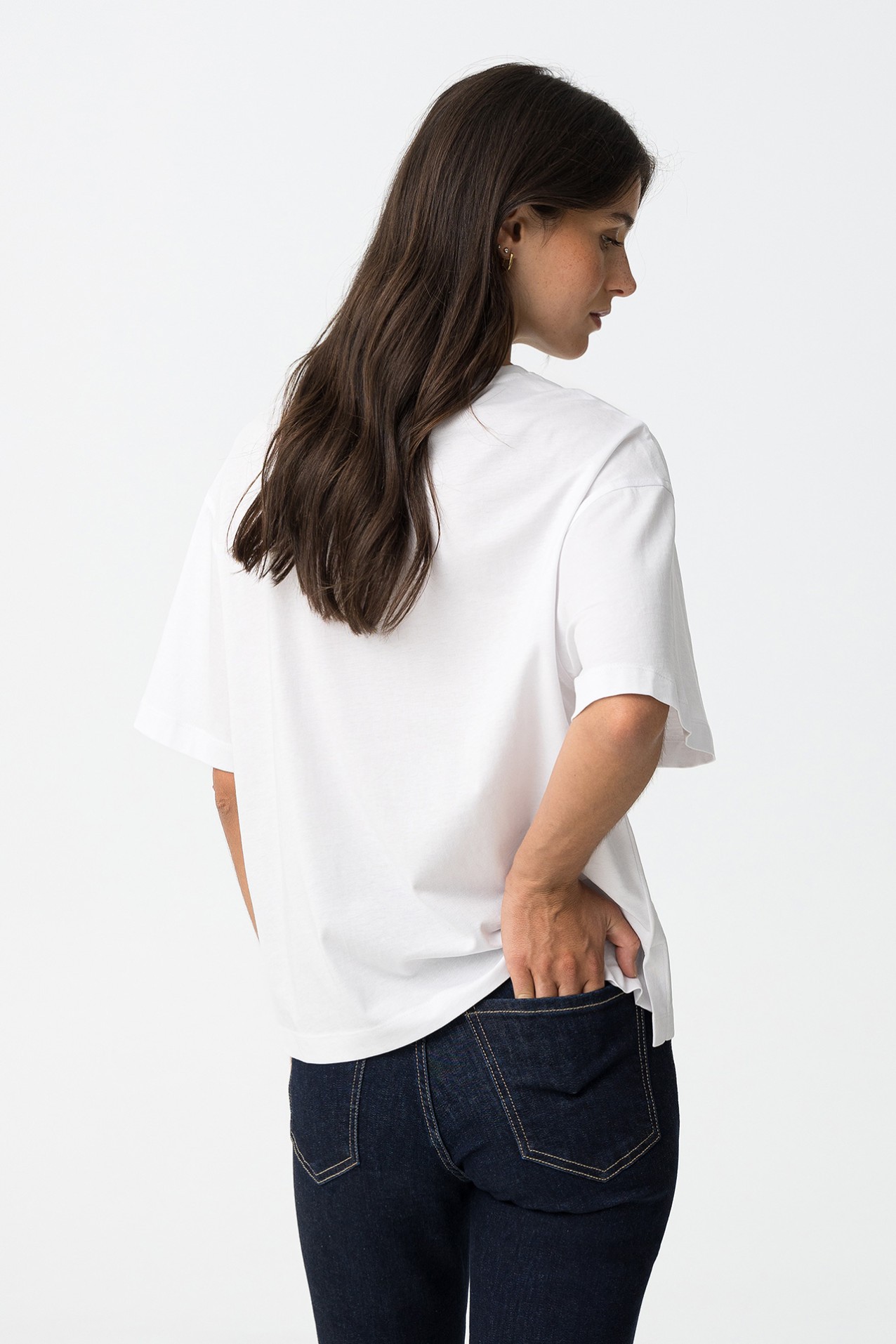 T-shirt Relaxed com Estampado Frontal