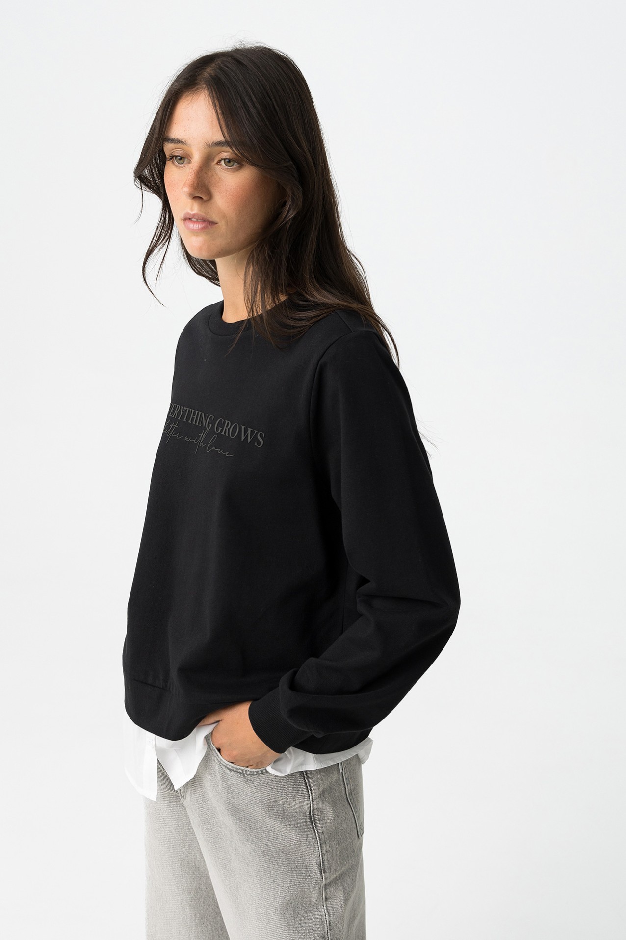 Mixed Print Sweatshirt