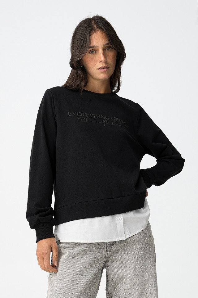 Mixed Print Sweatshirt