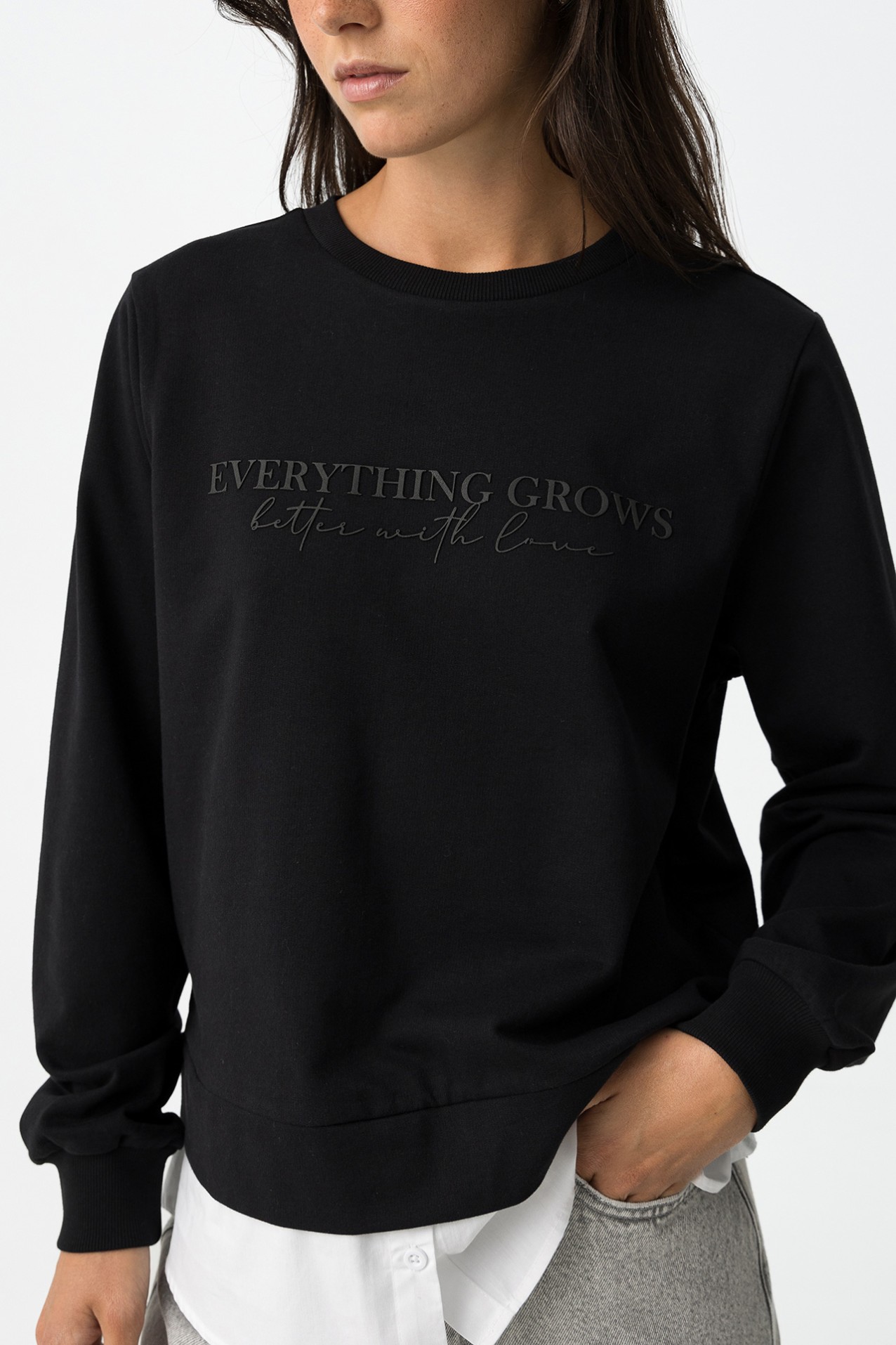 Mixed Print Sweatshirt