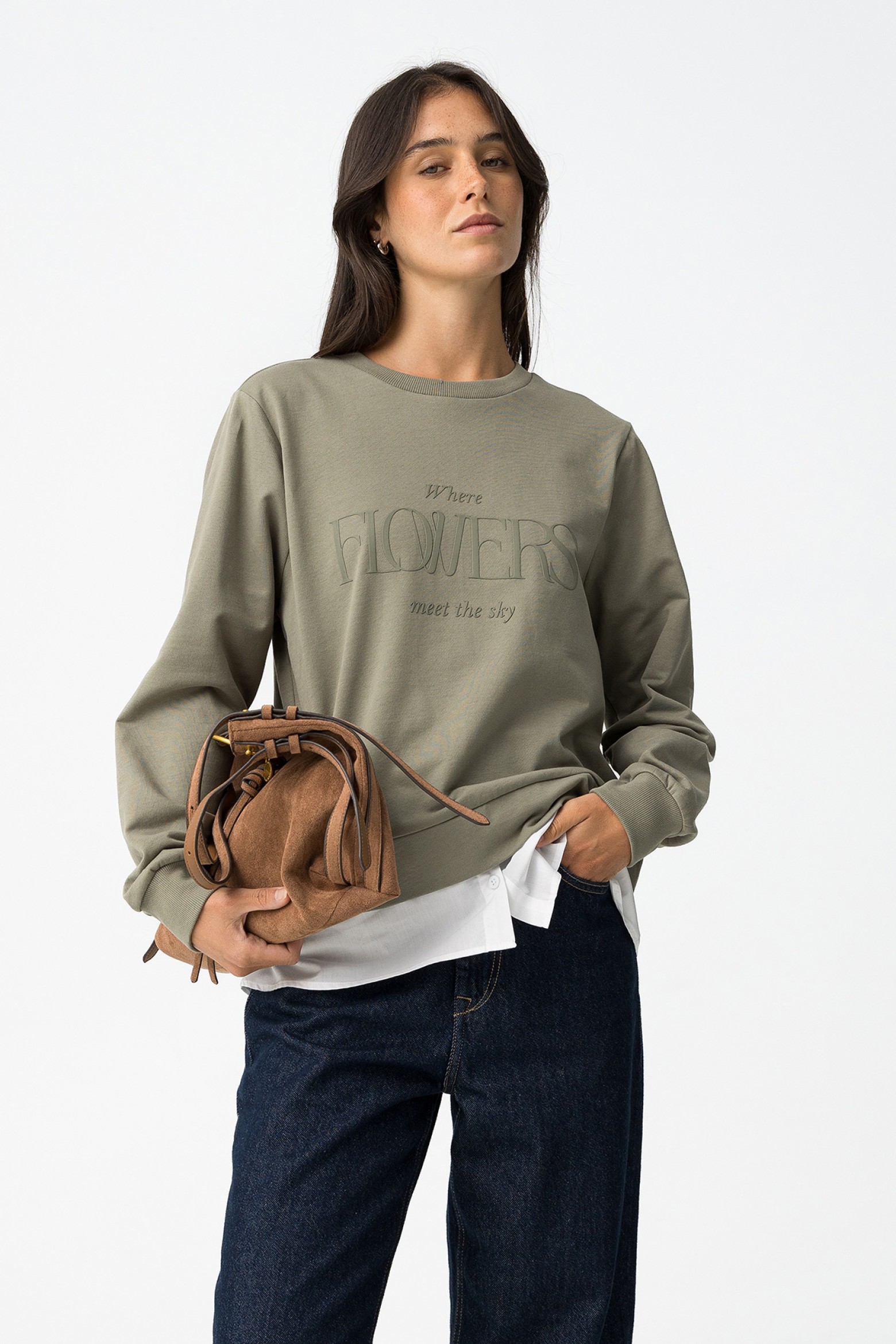 Mixed Print Sweatshirt