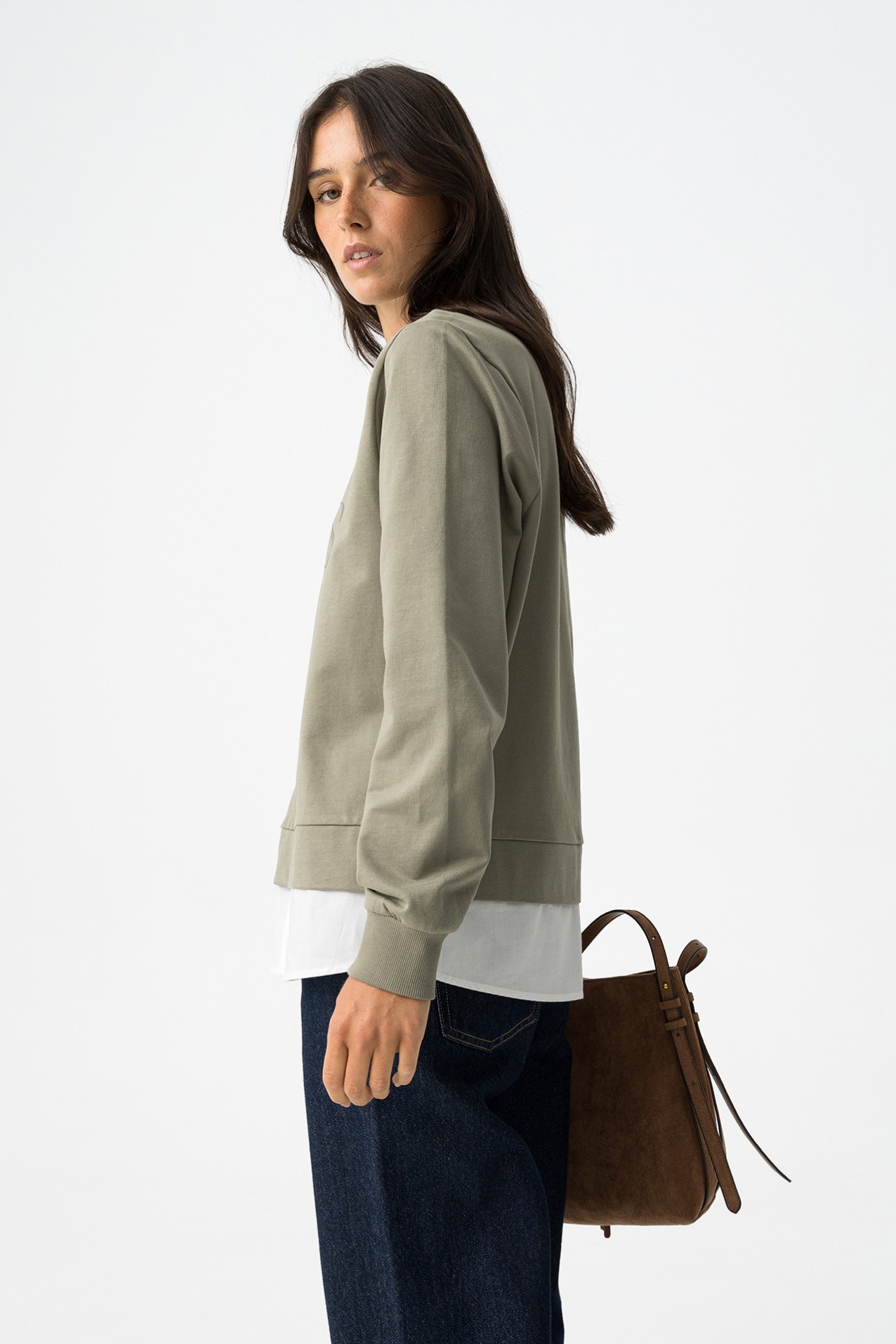 Mixed Print Sweatshirt