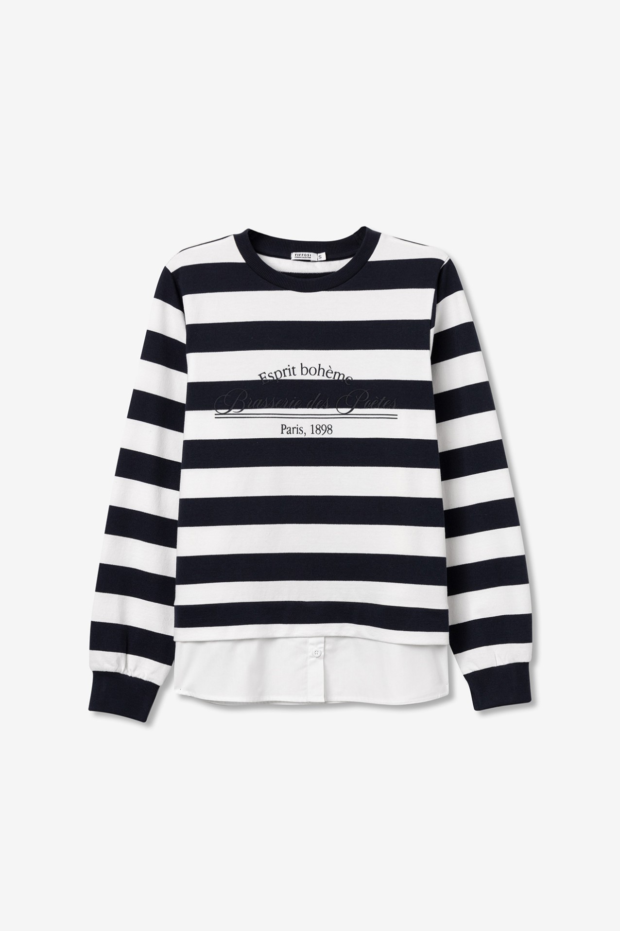 Camisola Estampada Combinada