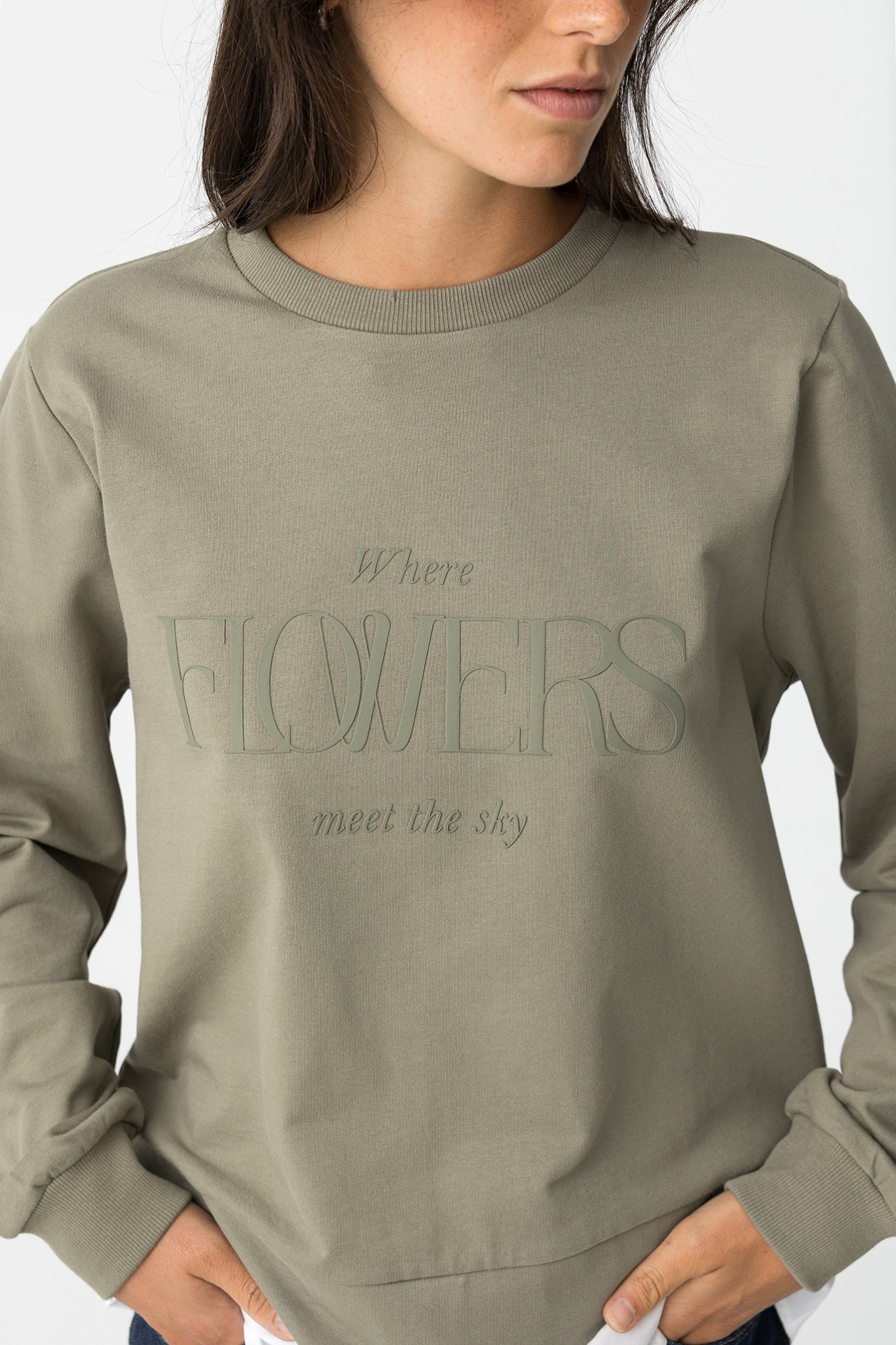 Mixed Print Sweatshirt