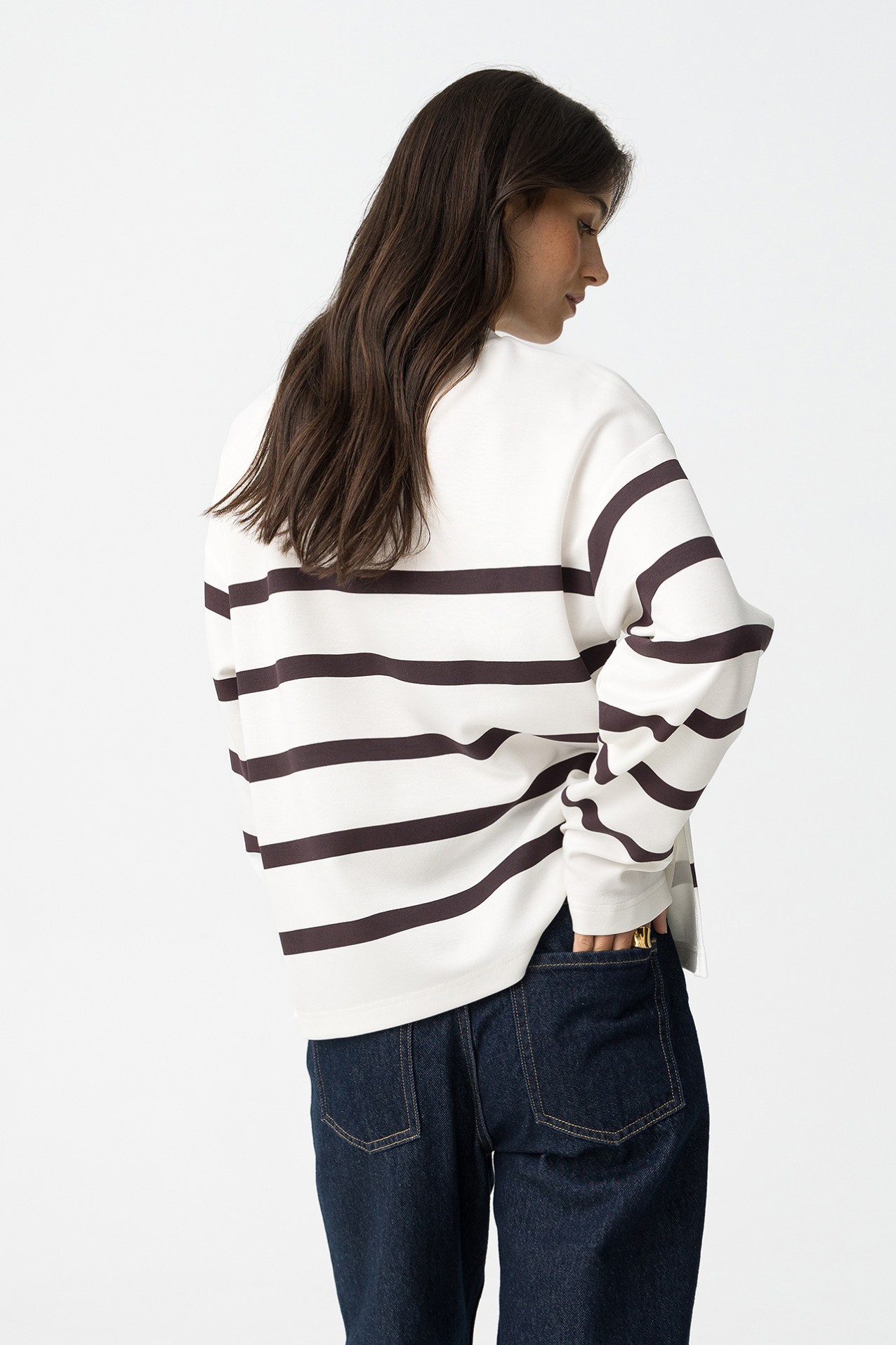 Striped Printed Sweatshirt