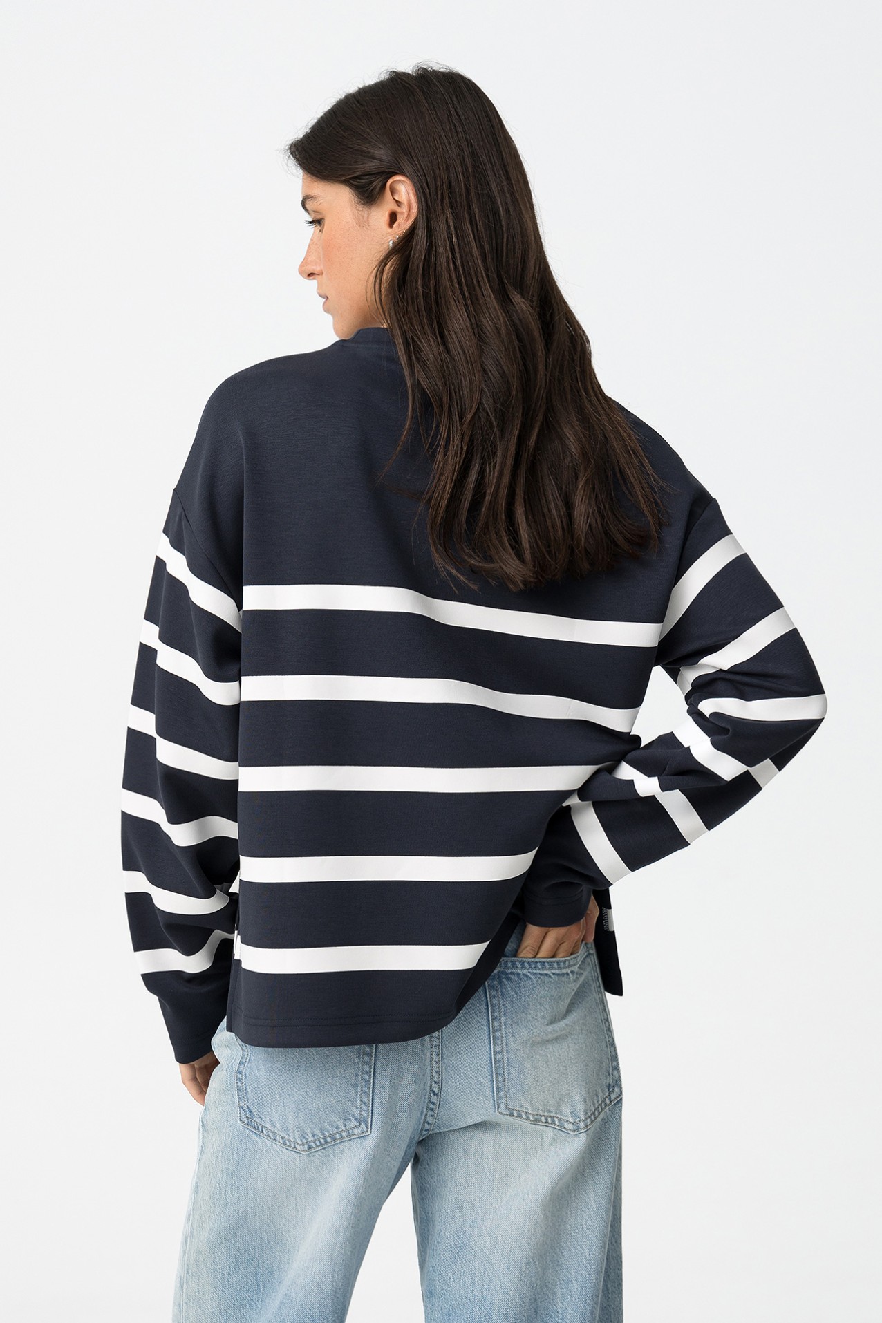 Striped Printed Sweatshirt