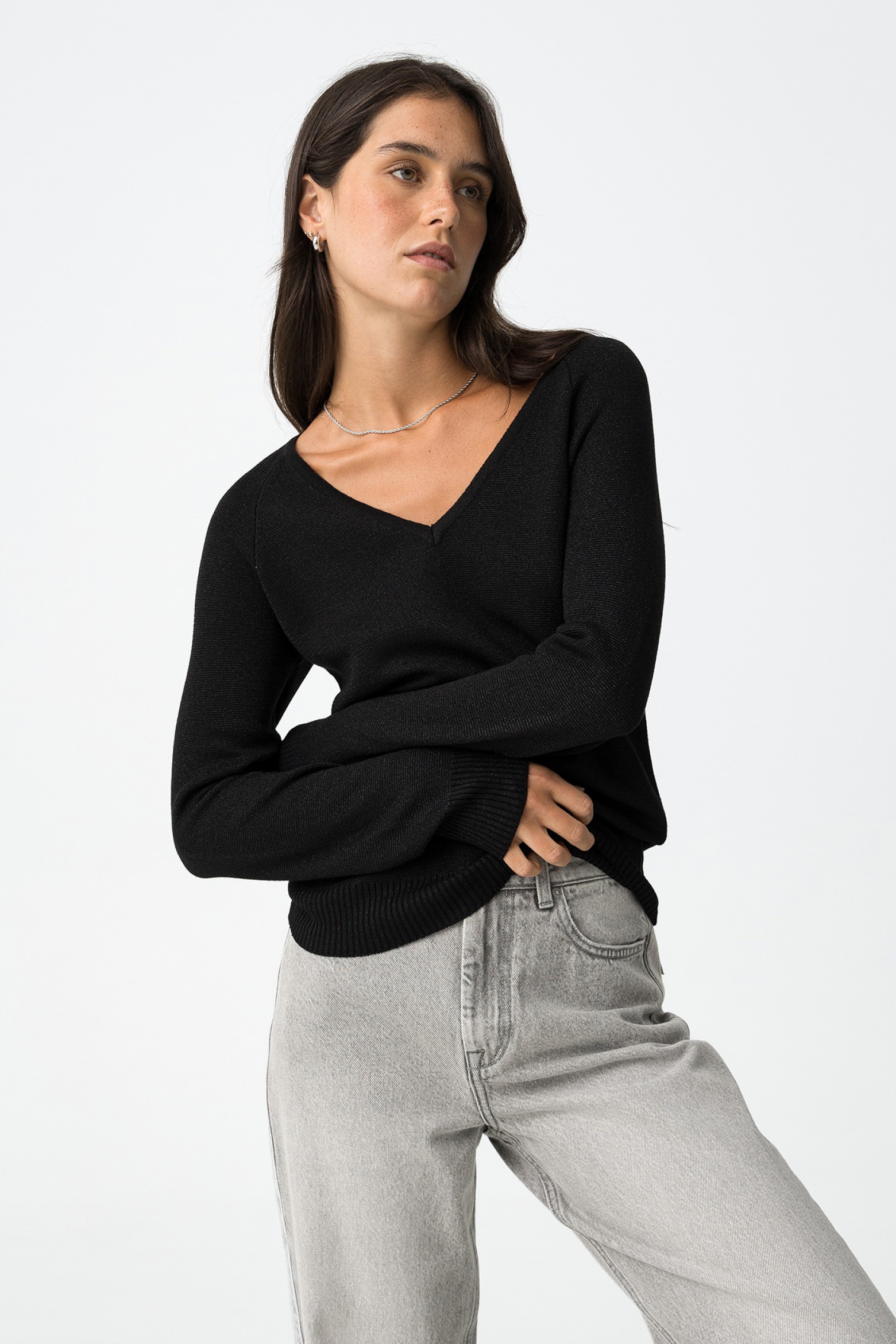 T-shirt Super Slim Decote V