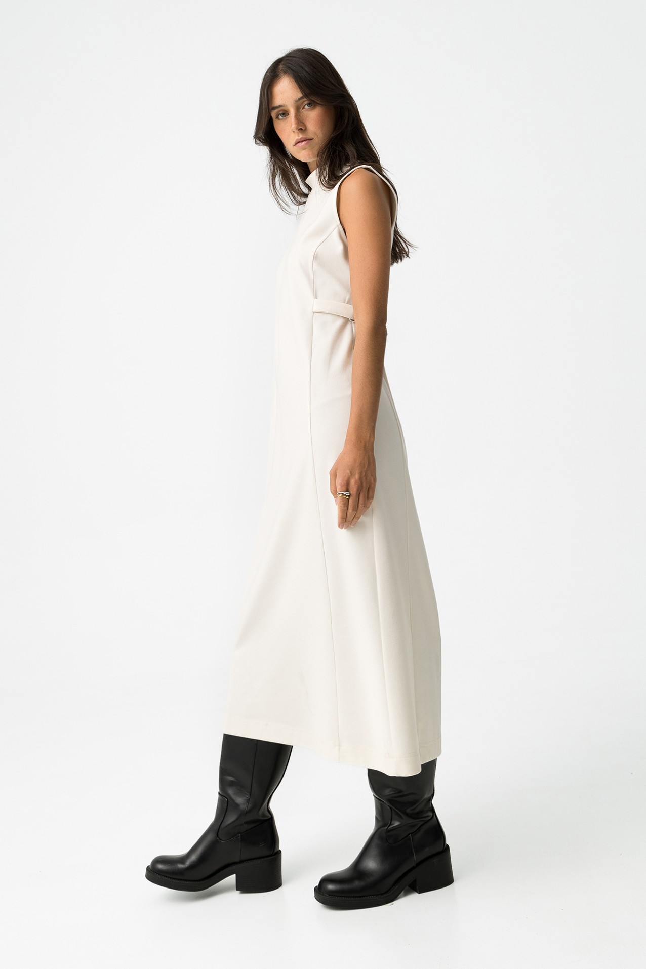 Dress with Decorative Straps