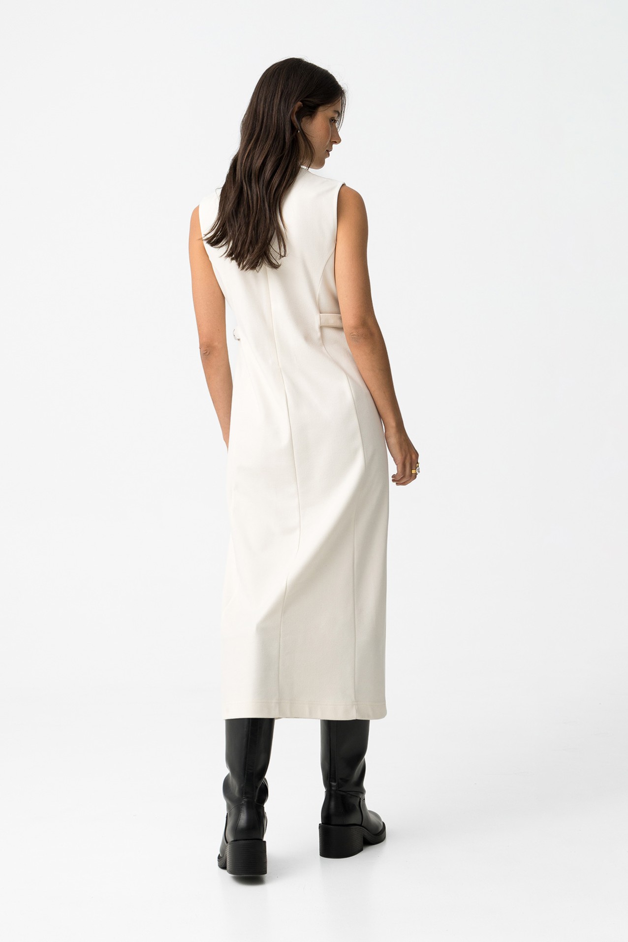 Dress with Decorative Straps