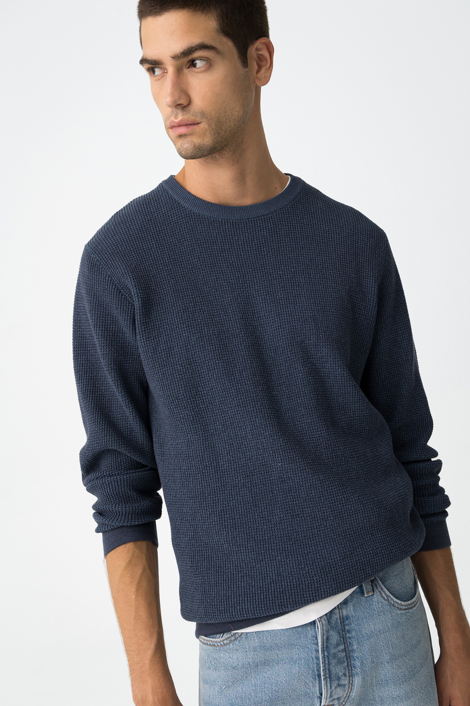 Navy Knit Sweater