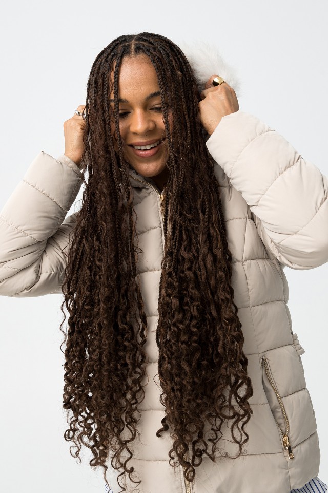 Beige Hooded Puffer Jacket