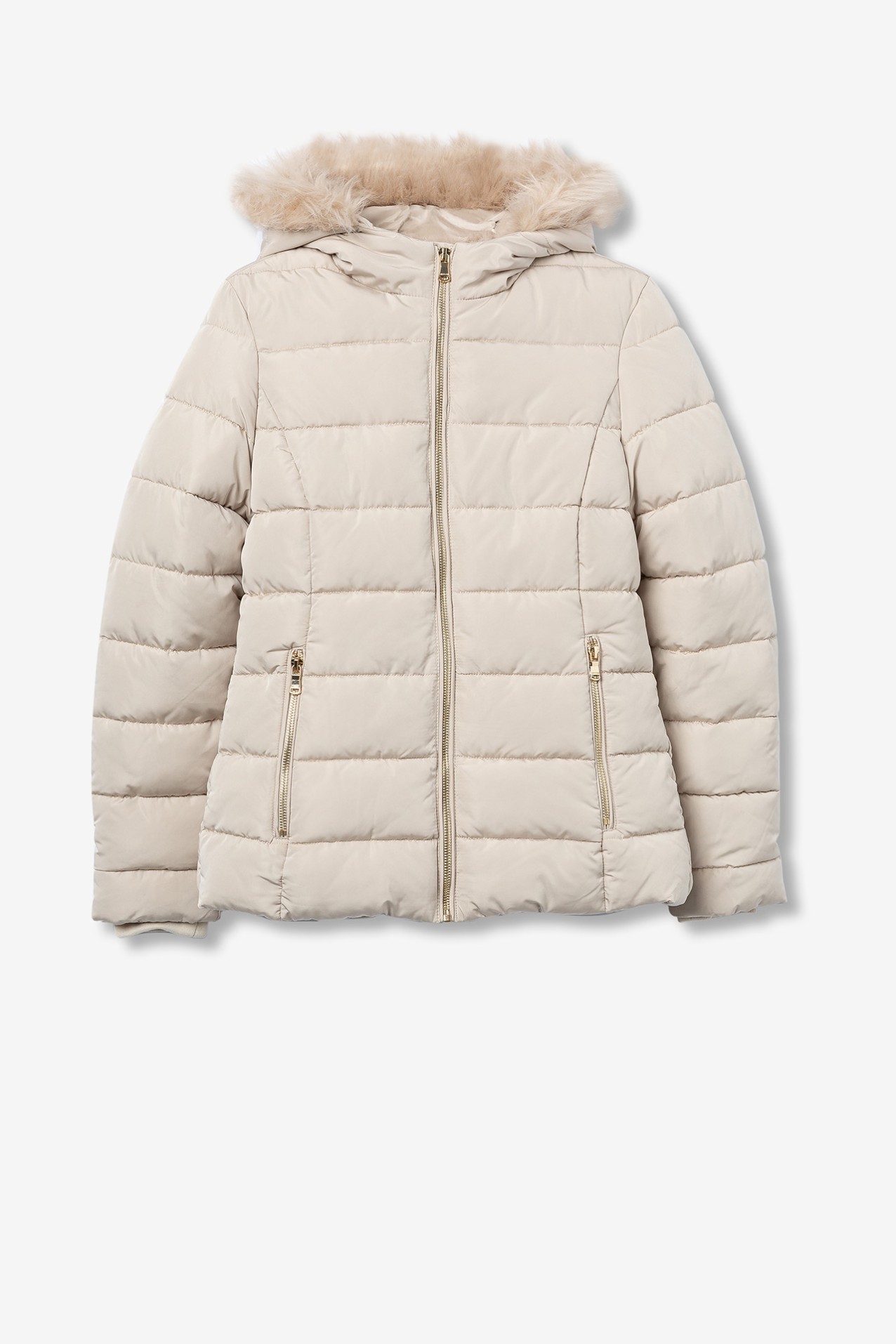 Casaco Bege Acolchoado