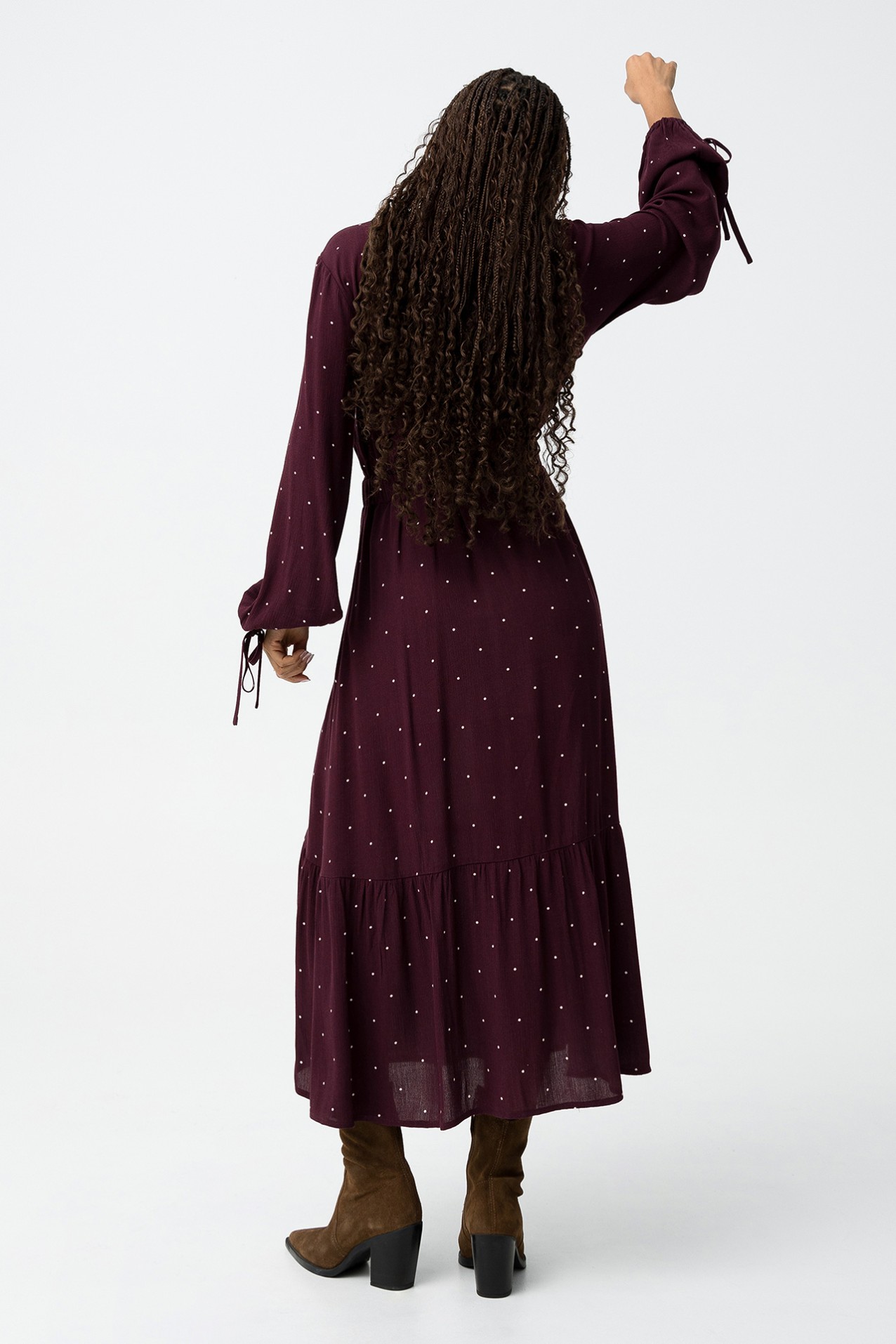 Vestido longo com padro