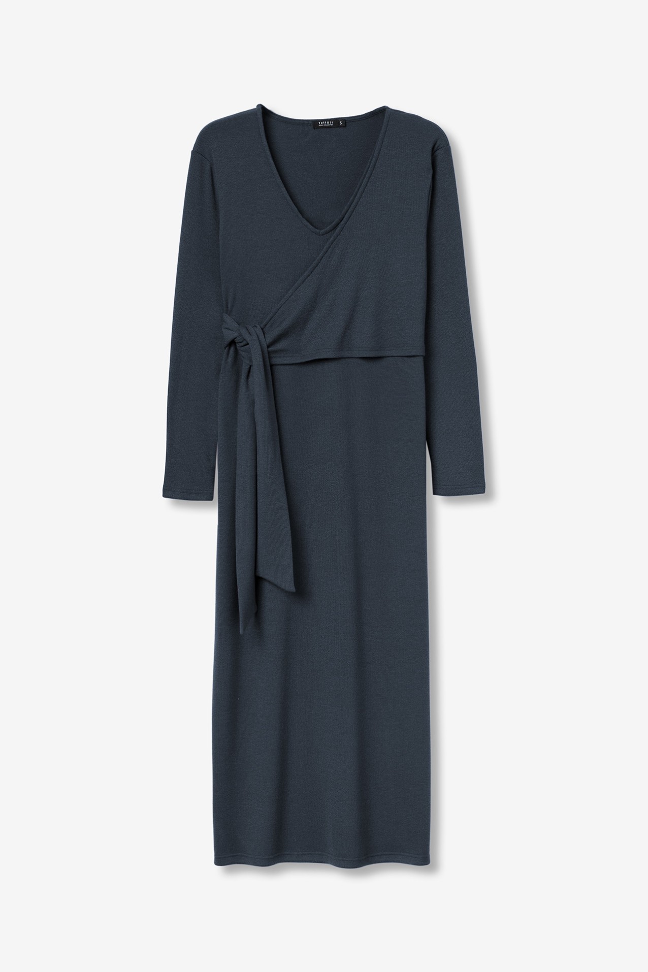 Dark Blue V-Neck Dress