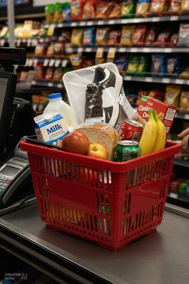 Sapatilhas Efeito Pele Bicolor