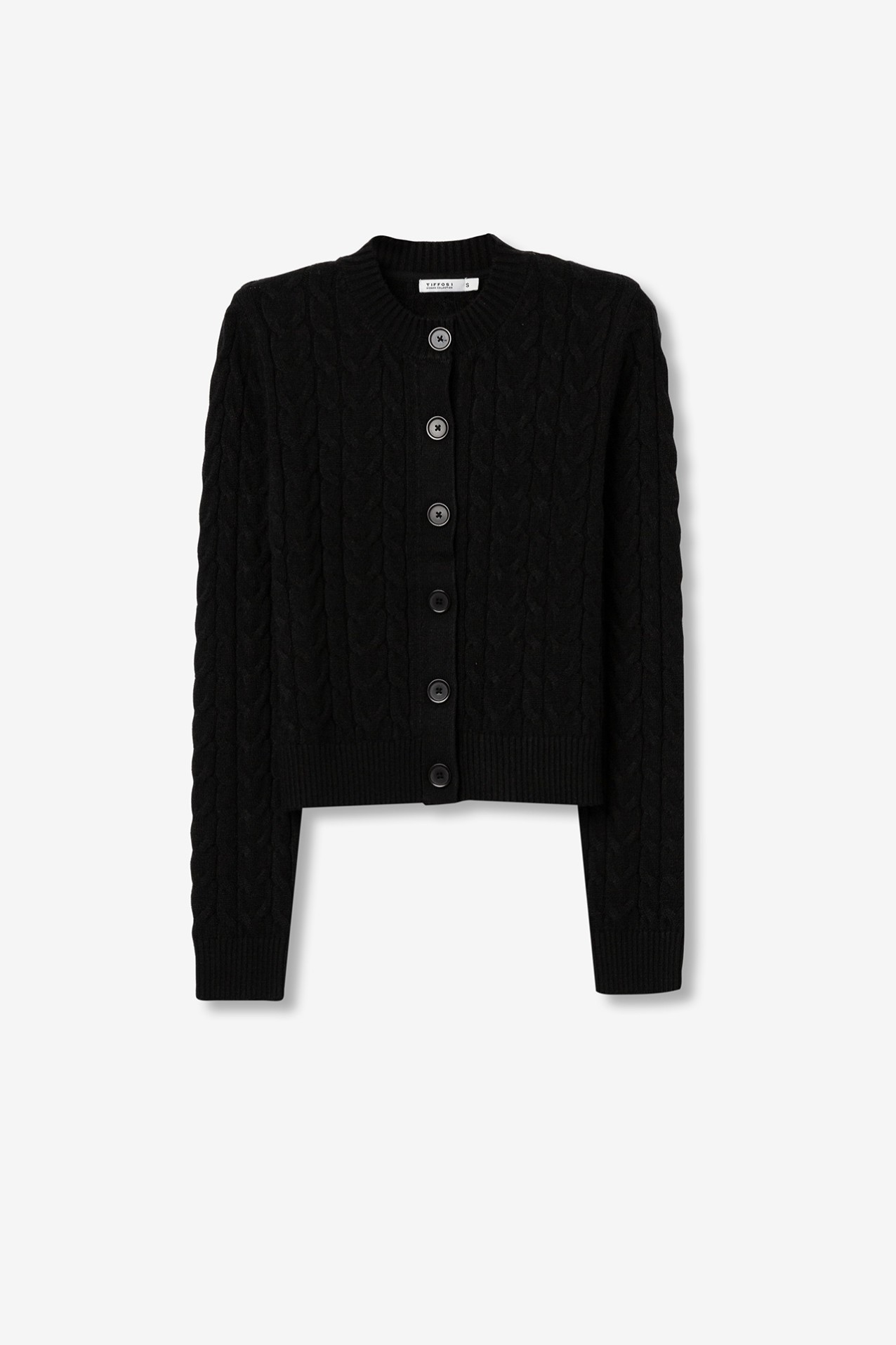 Slim Cable Knit Cardigan