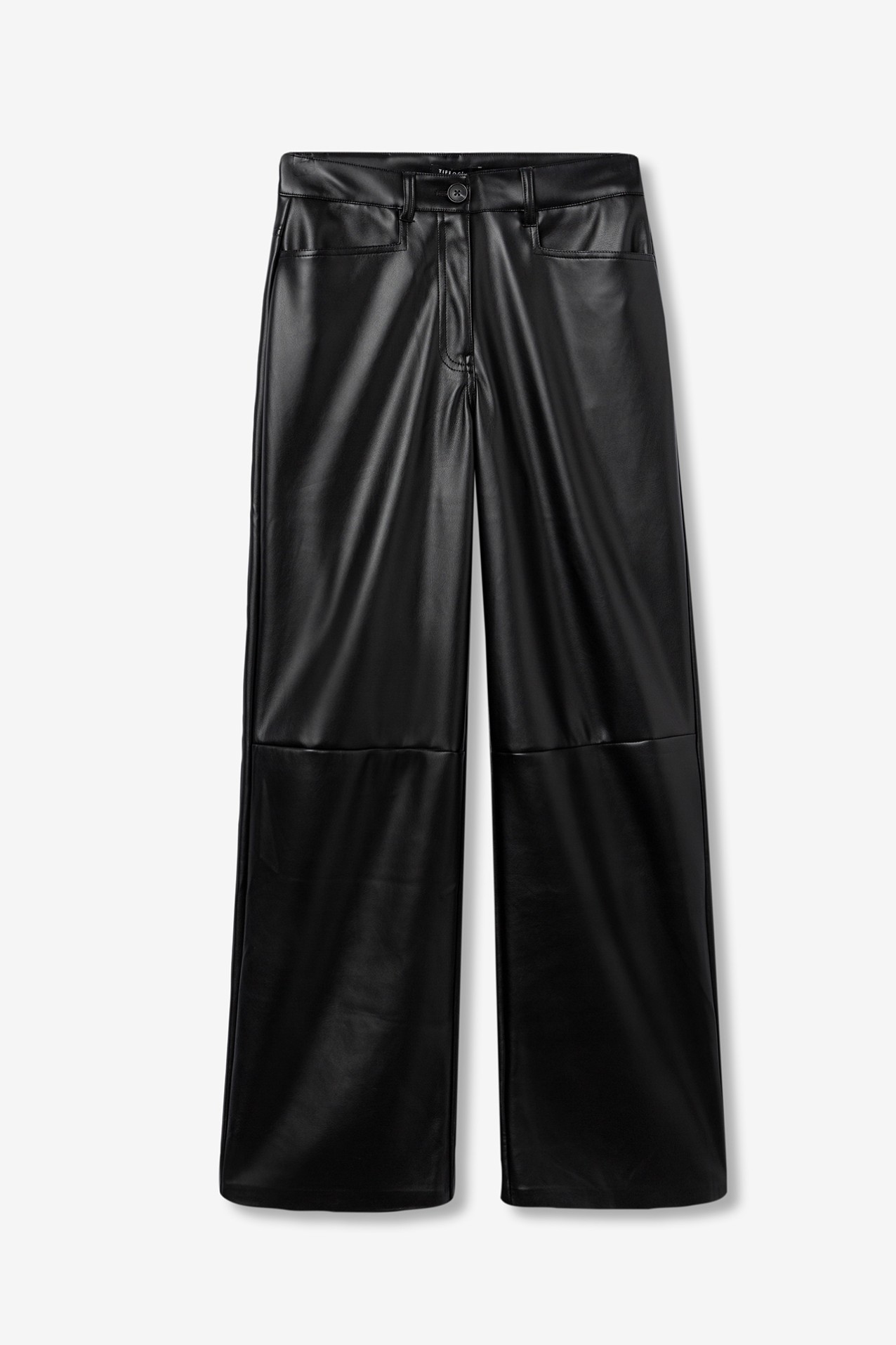 Faux Leather Straight Fit Pants