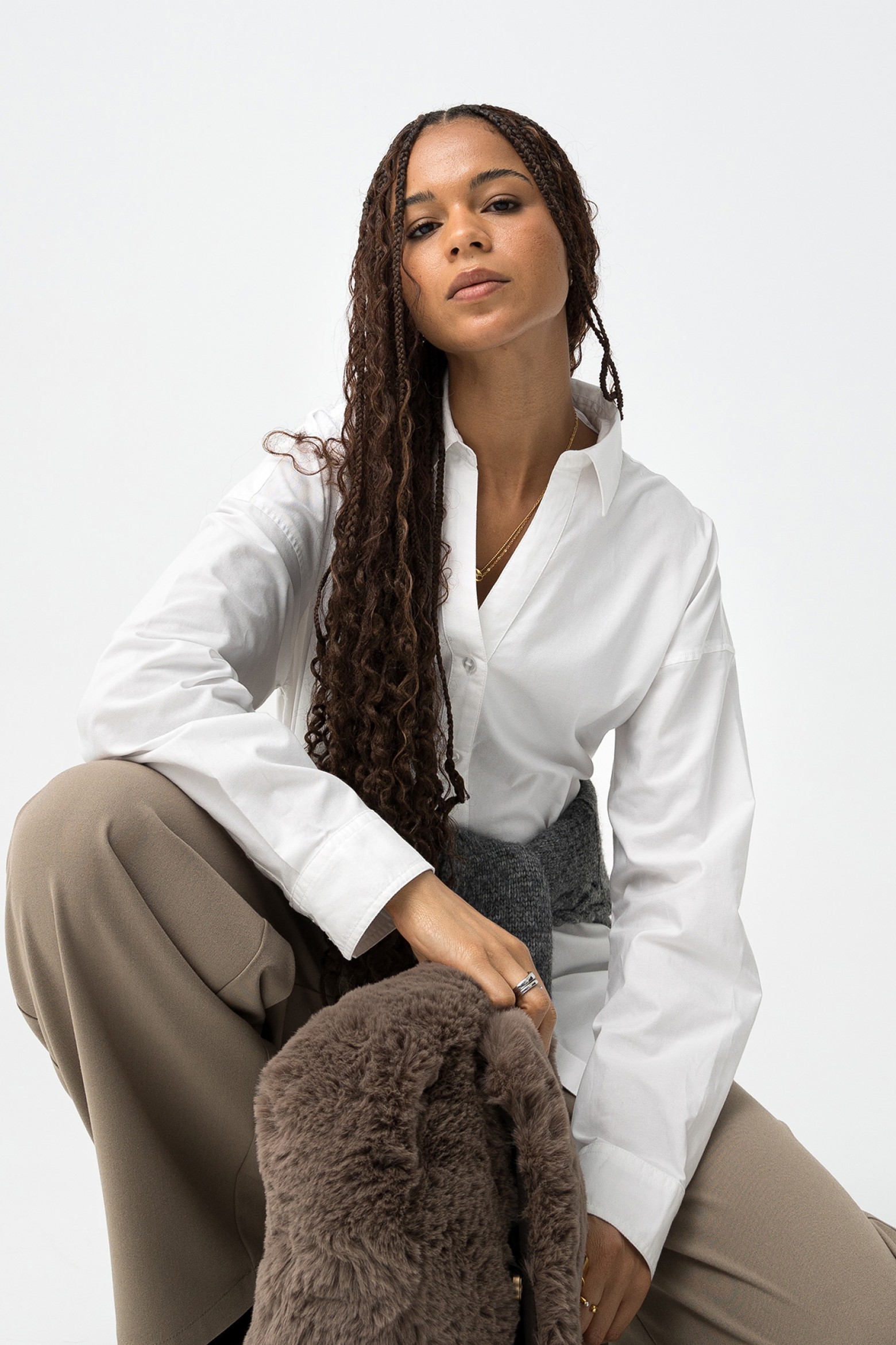 Relaxed V-Neck Shirt