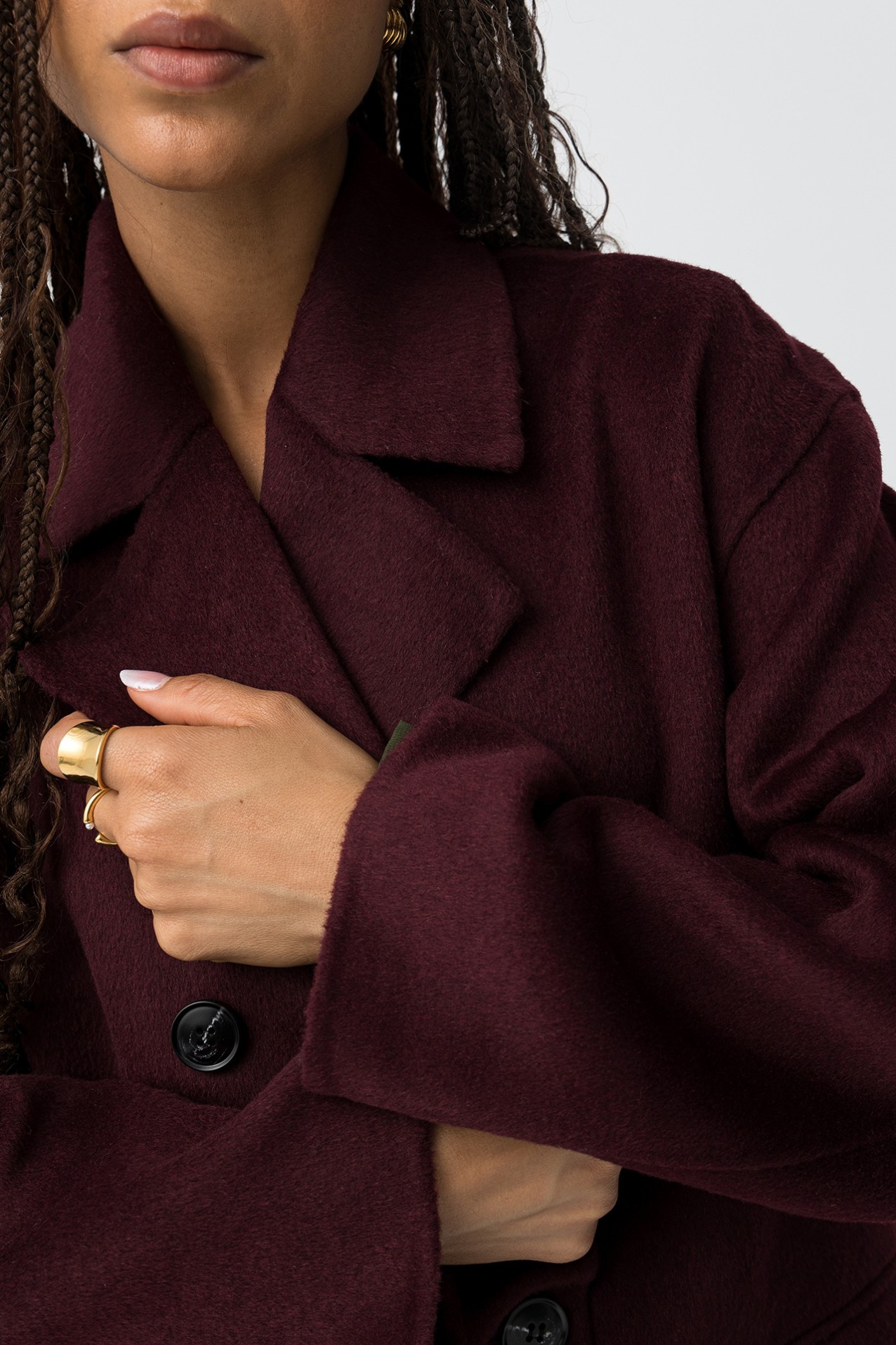 Wool-Effect Short Jacket