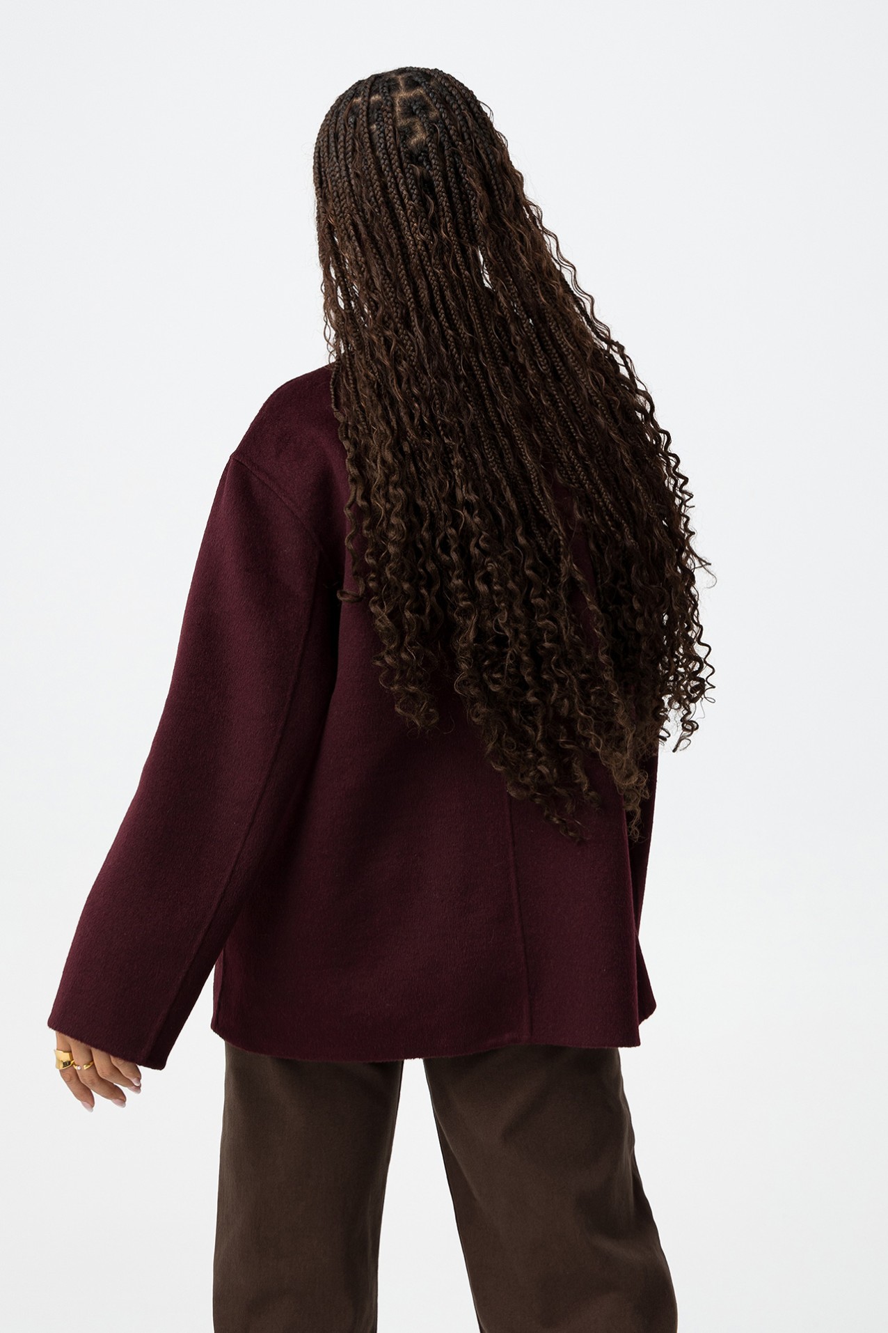 Wool-Effect Short Jacket