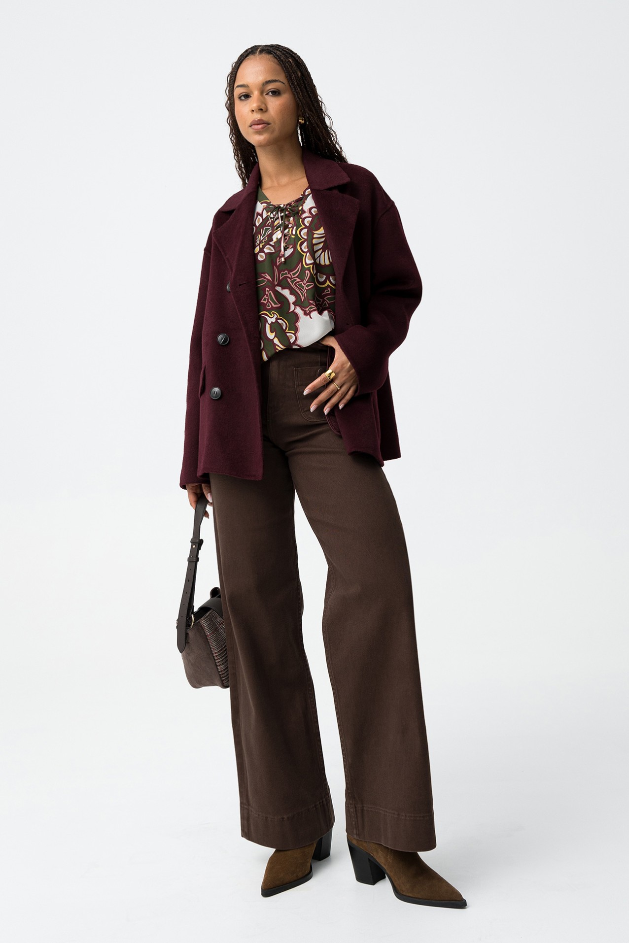 Wool-Effect Short Jacket