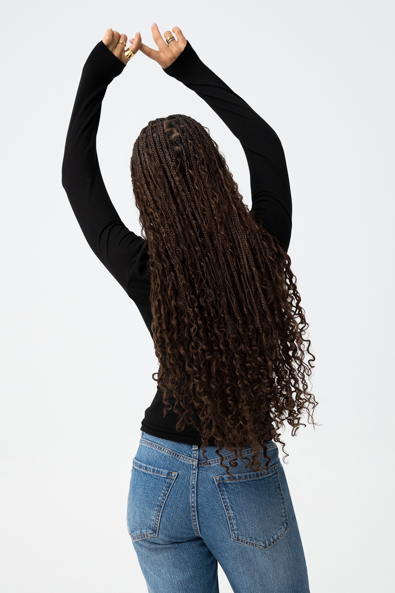 Camiseta negra ajustada