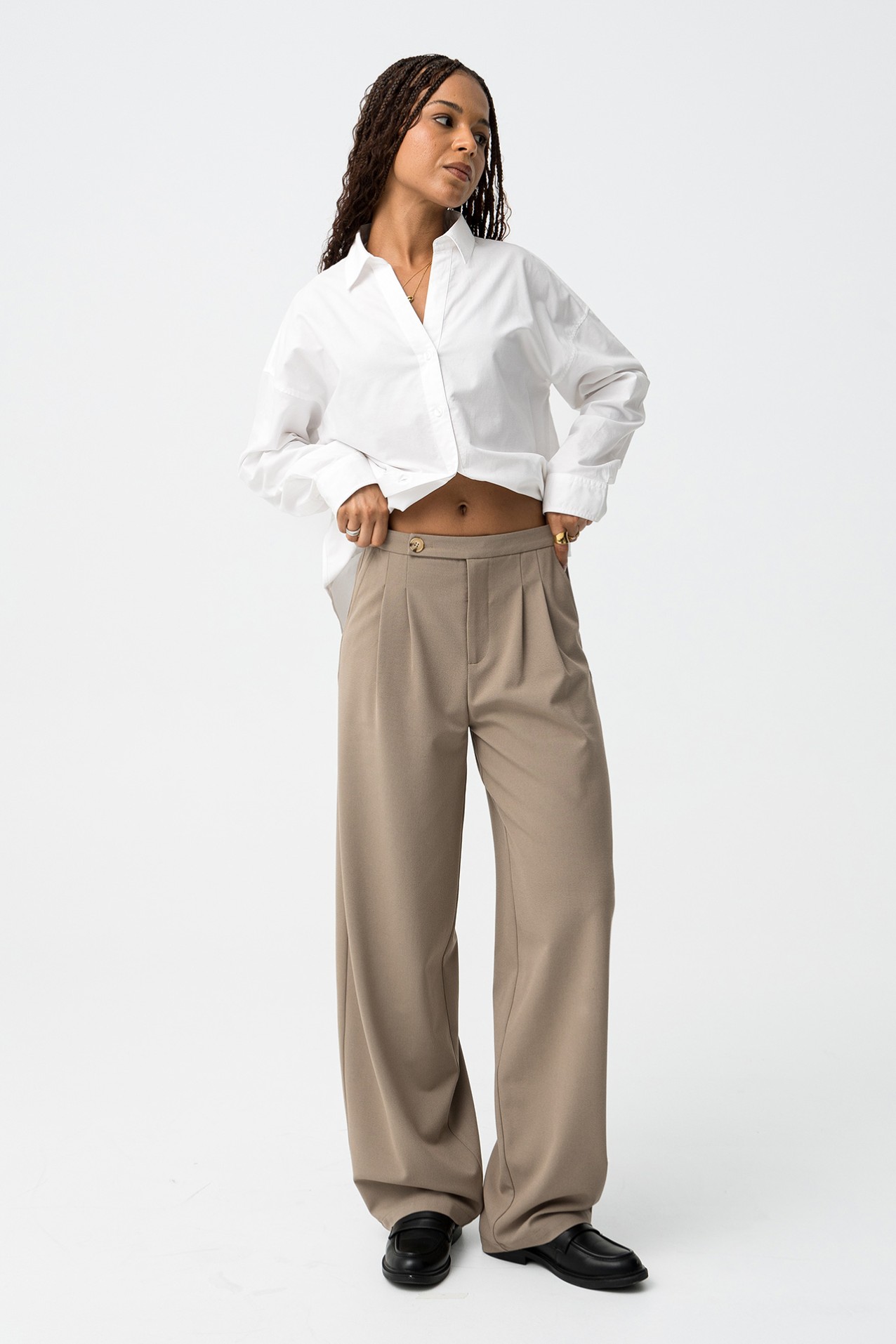 Balloon Pants with Pleats