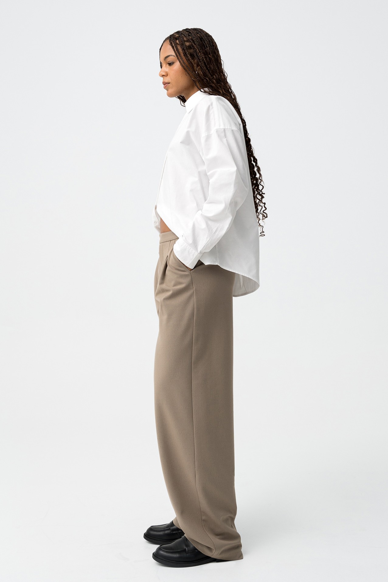 Balloon Pants with Pleats