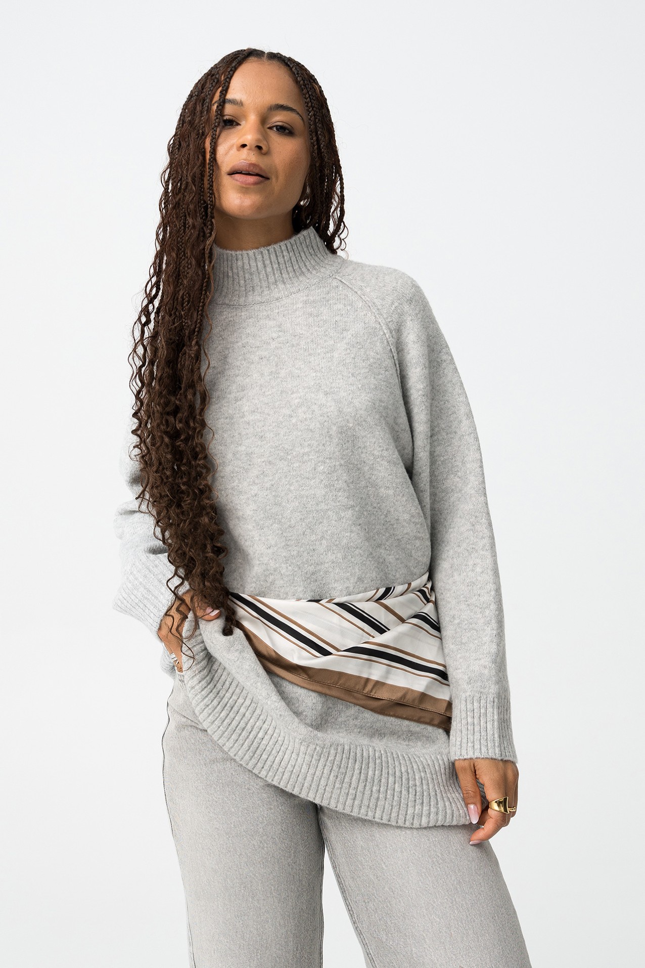 Jersey gris oversize