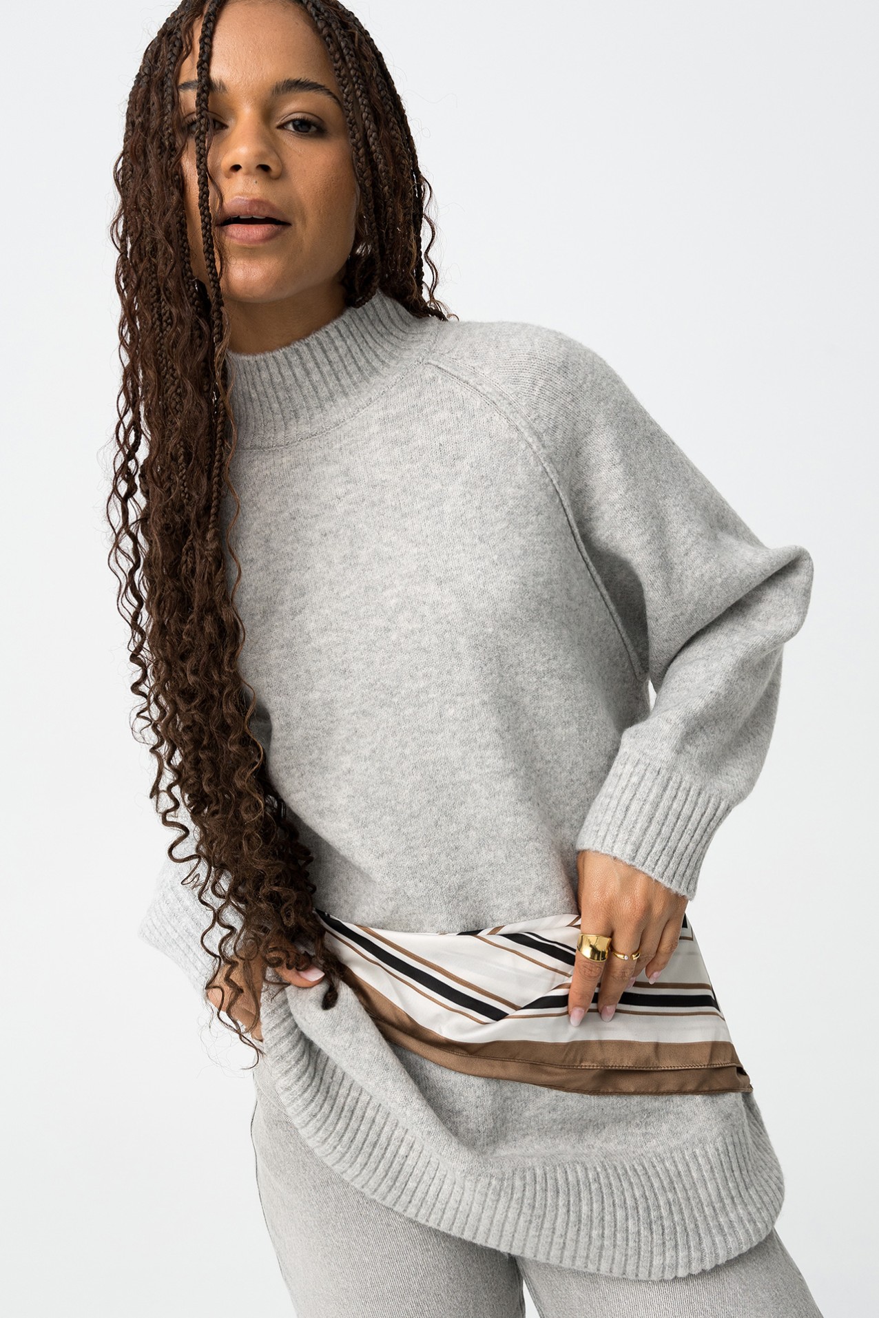 Jersey gris oversize