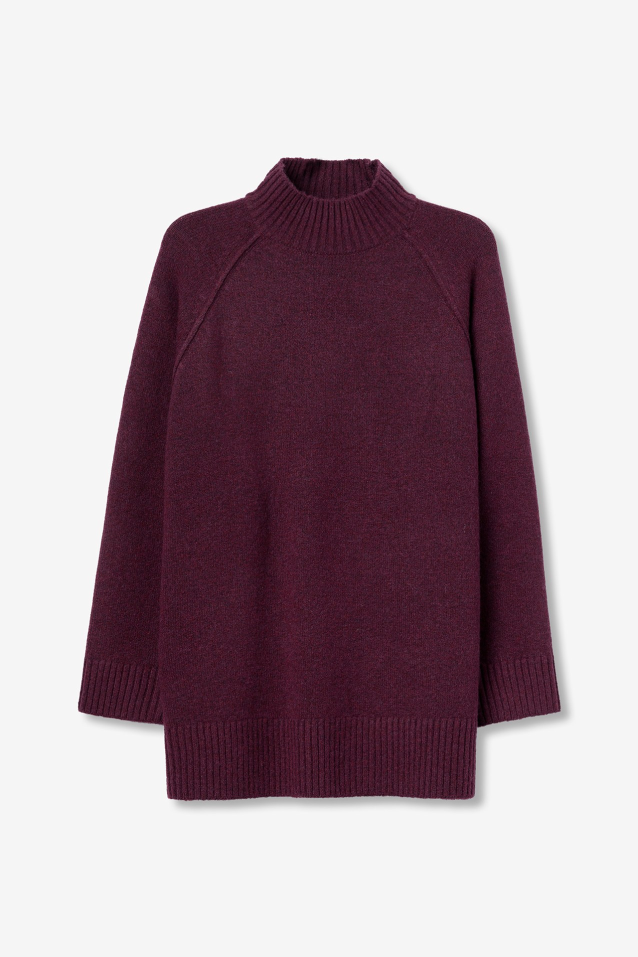 Jersey oversize burdeos