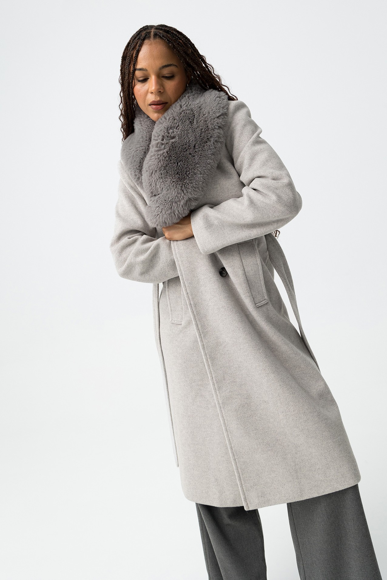 Grey Long Coat