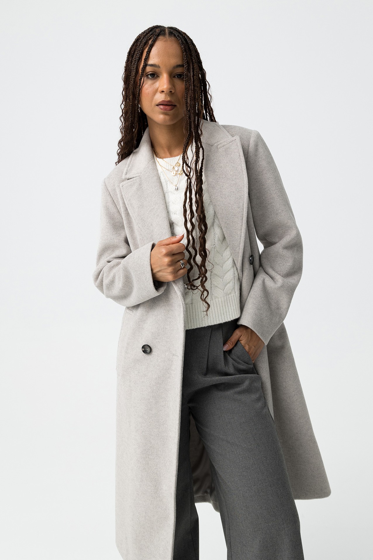 Grey Long Coat