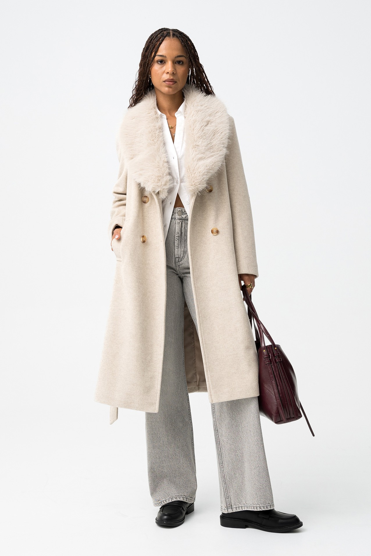 Beige Long Coat