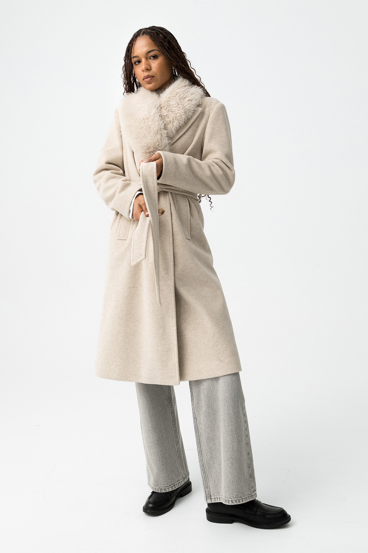 Beige Long Coat