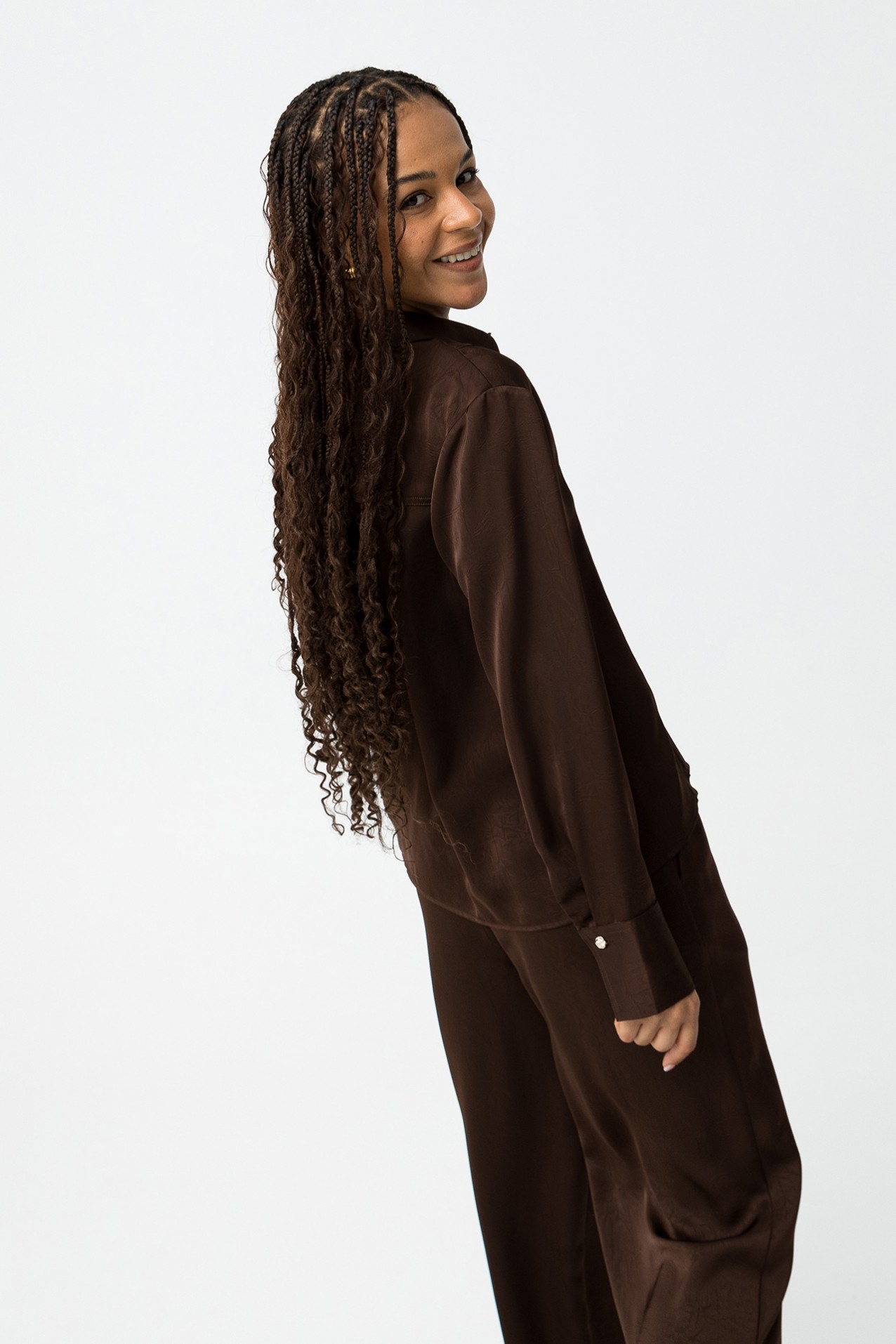 Brown Long Sleeve Shirt