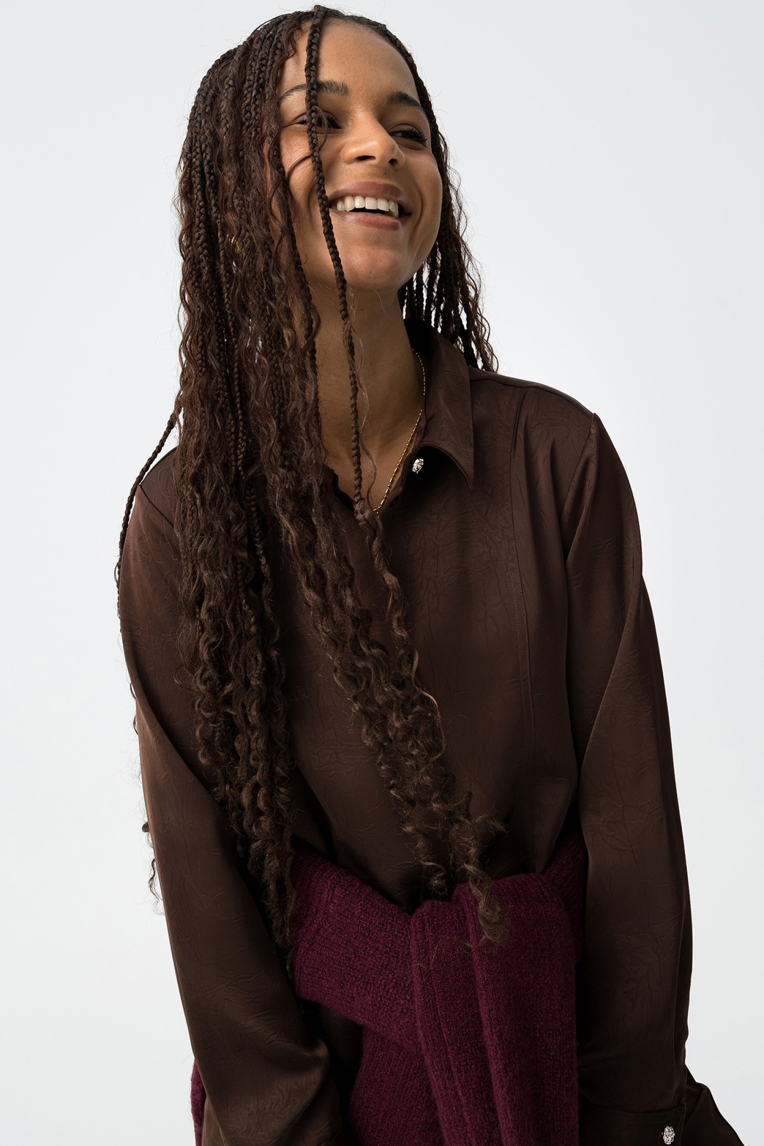 Brown Long Sleeve Shirt