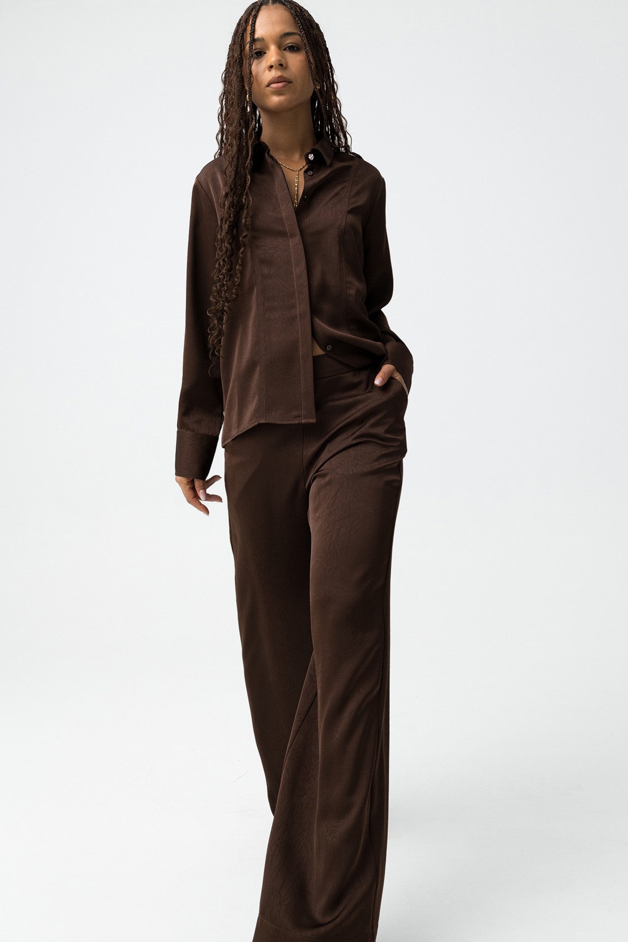 Brown Long Sleeve Shirt