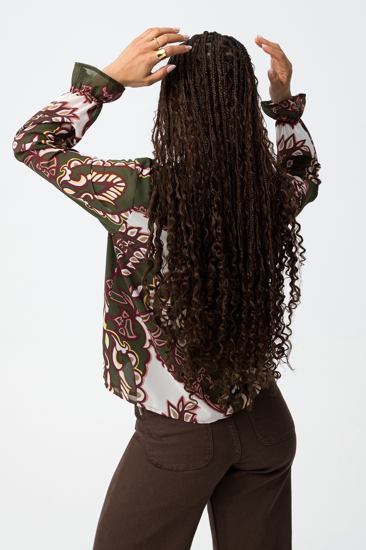 Blusa Estampada Verde