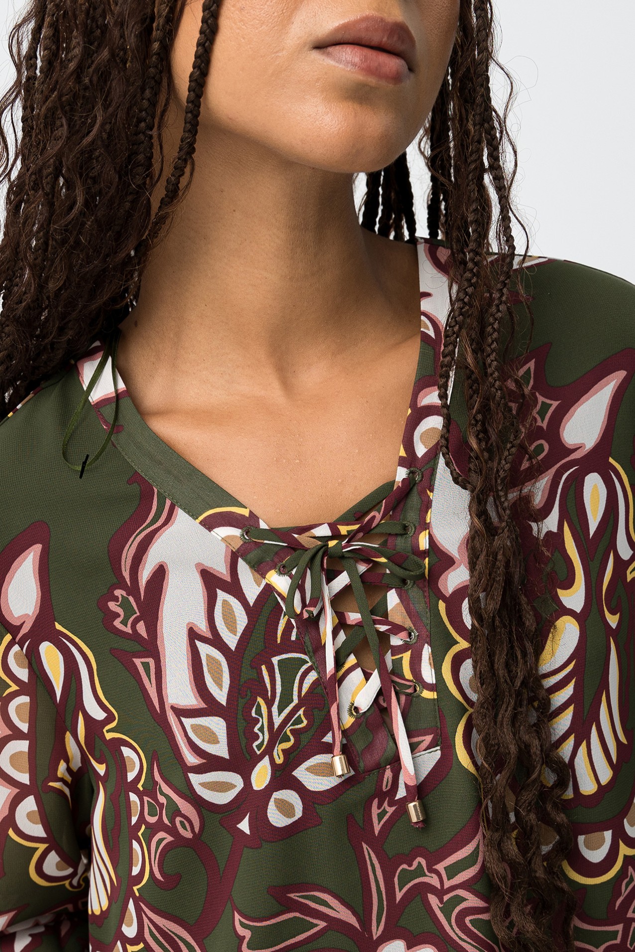 Blusa Estampada Verde