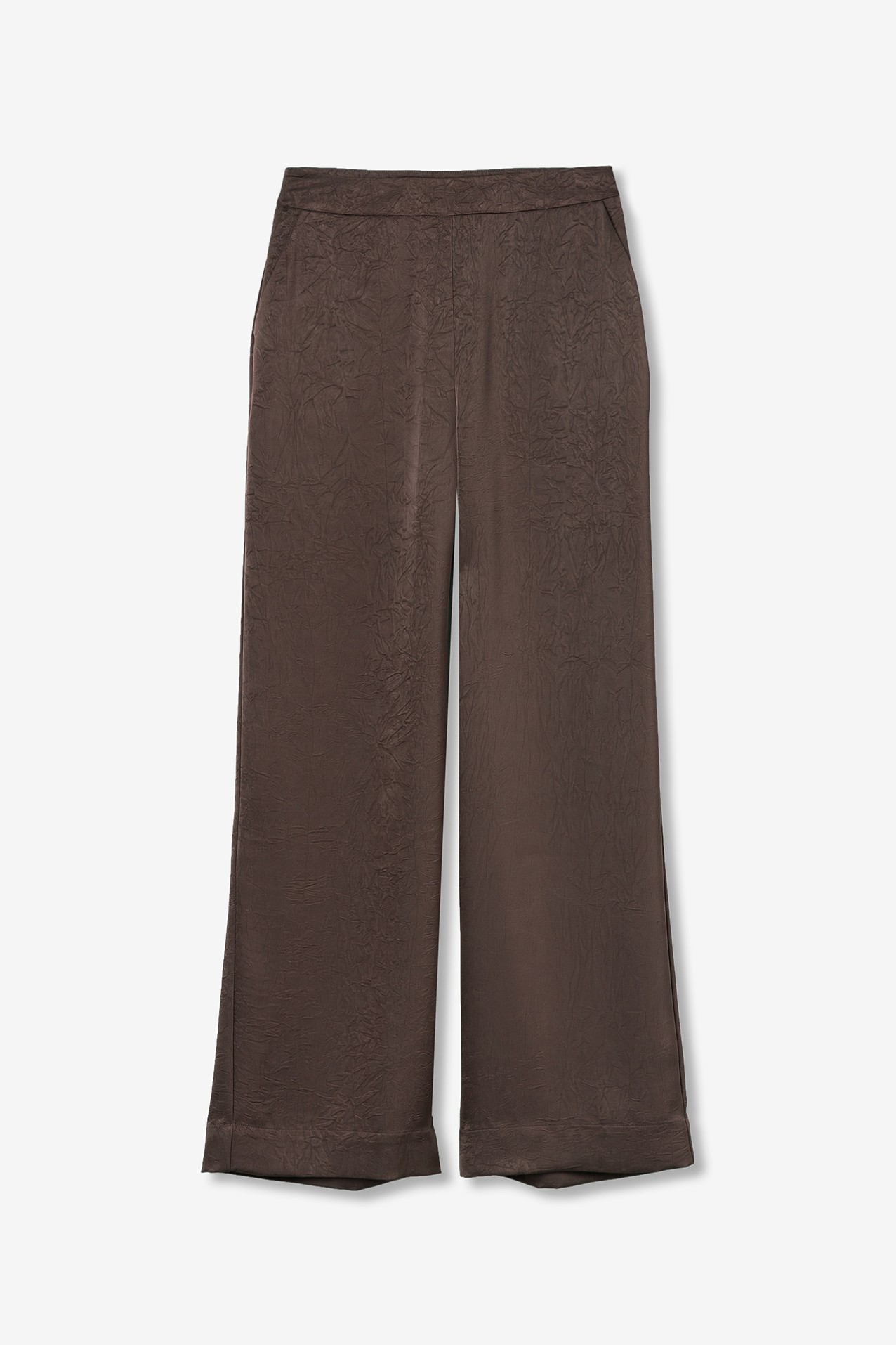 Brown Wide Leg Trousers