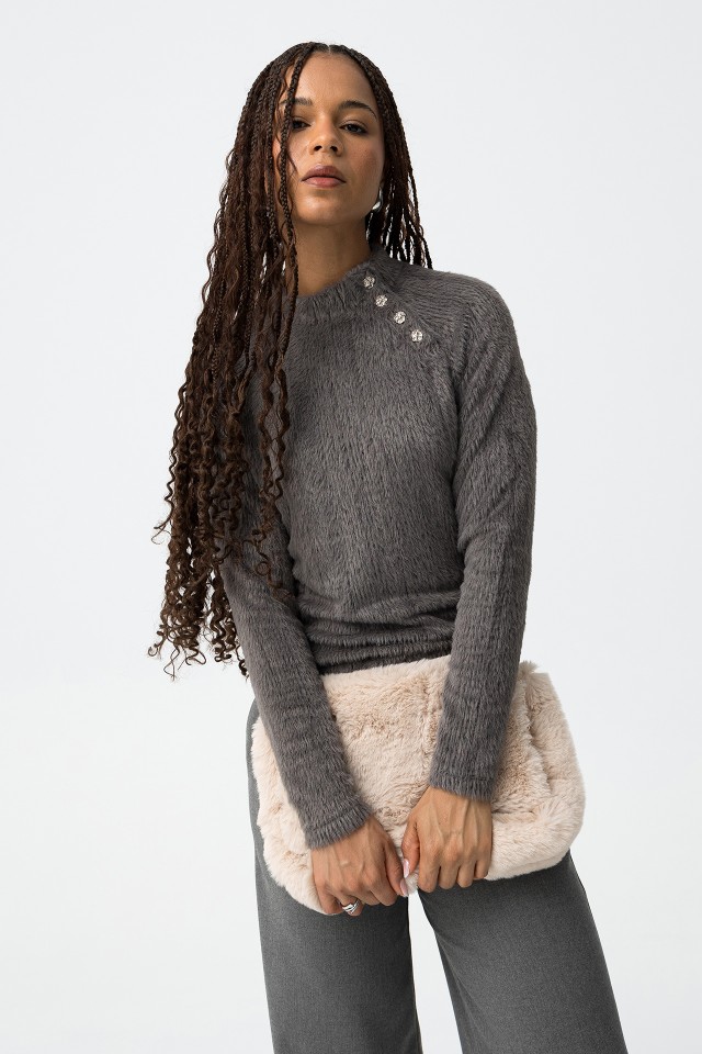 Grey Long Sleeve T-shirt