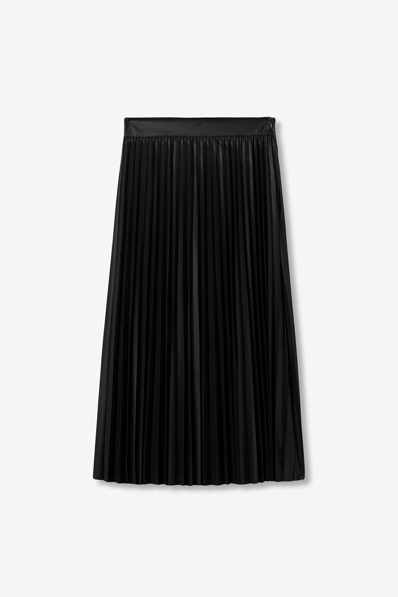 Pleated Midi Skirt
