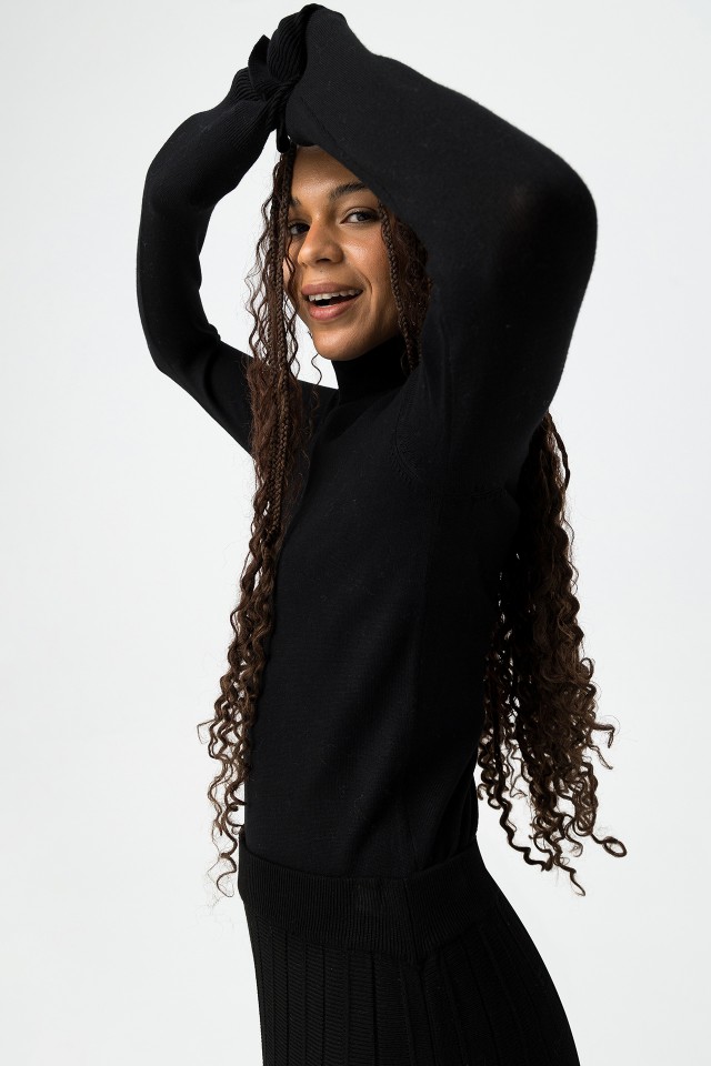 Slim Fit Sweater with Turtleneck