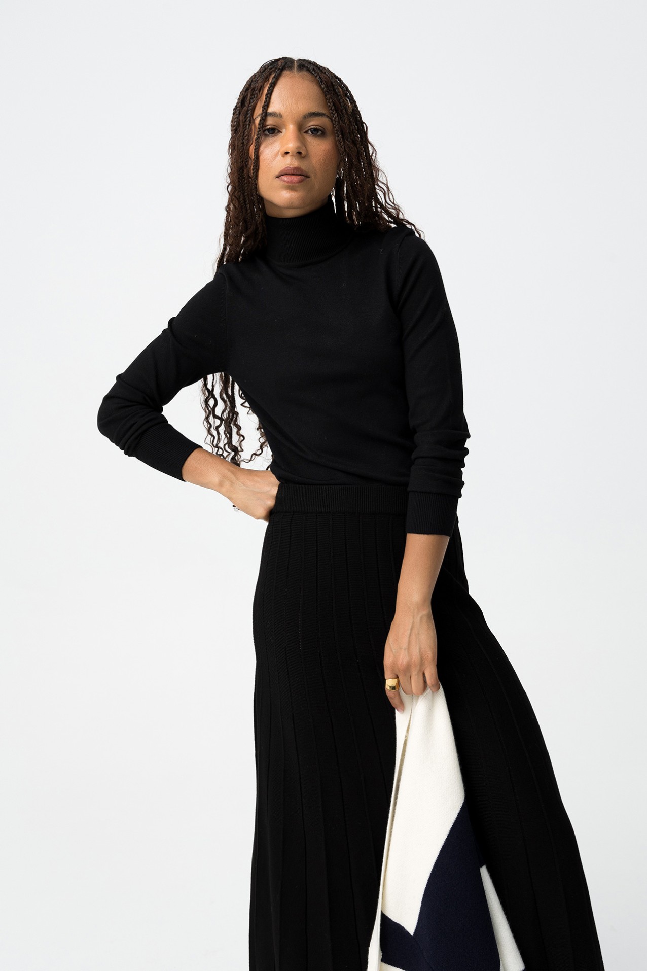 Slim Fit Sweater with Turtleneck