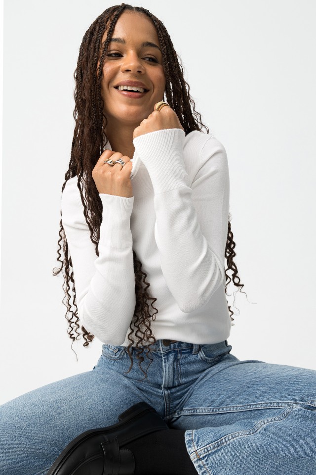 Jersey Slim Fit de Cuello Alto