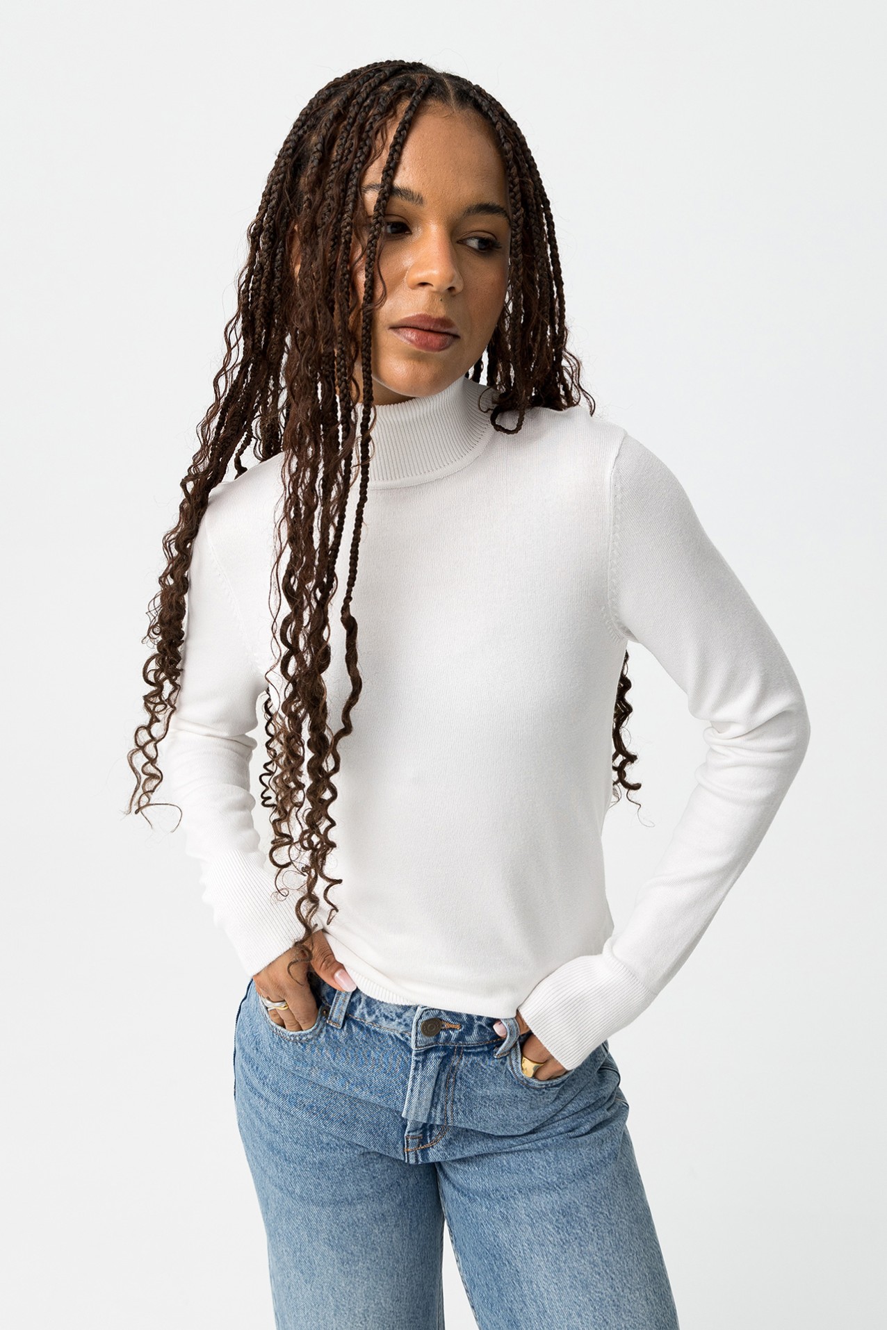 Slim Fit Sweater with Turtleneck