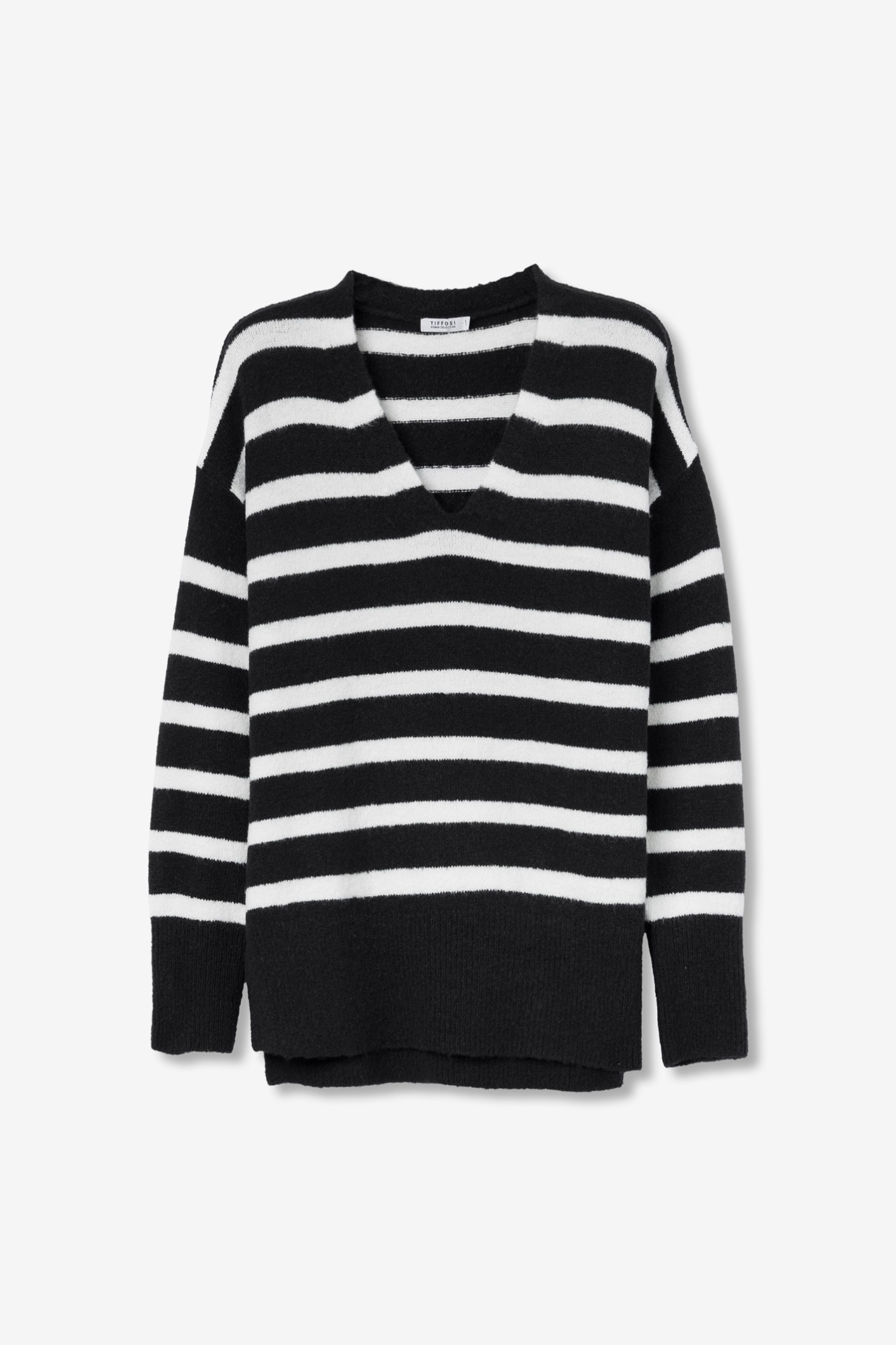 Relaxed Sweater with V-Neck