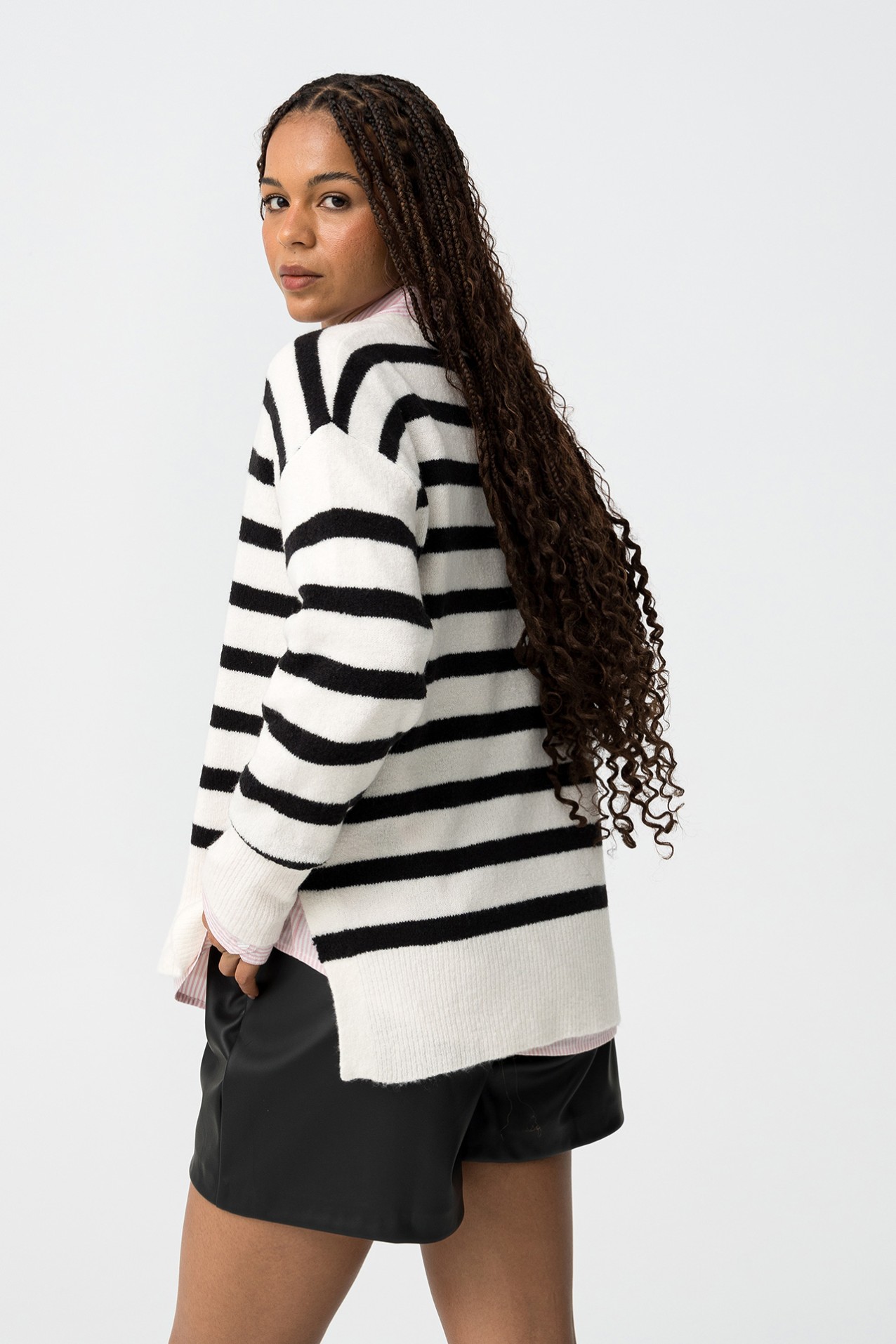 Jersey Relaxed con Escote en V